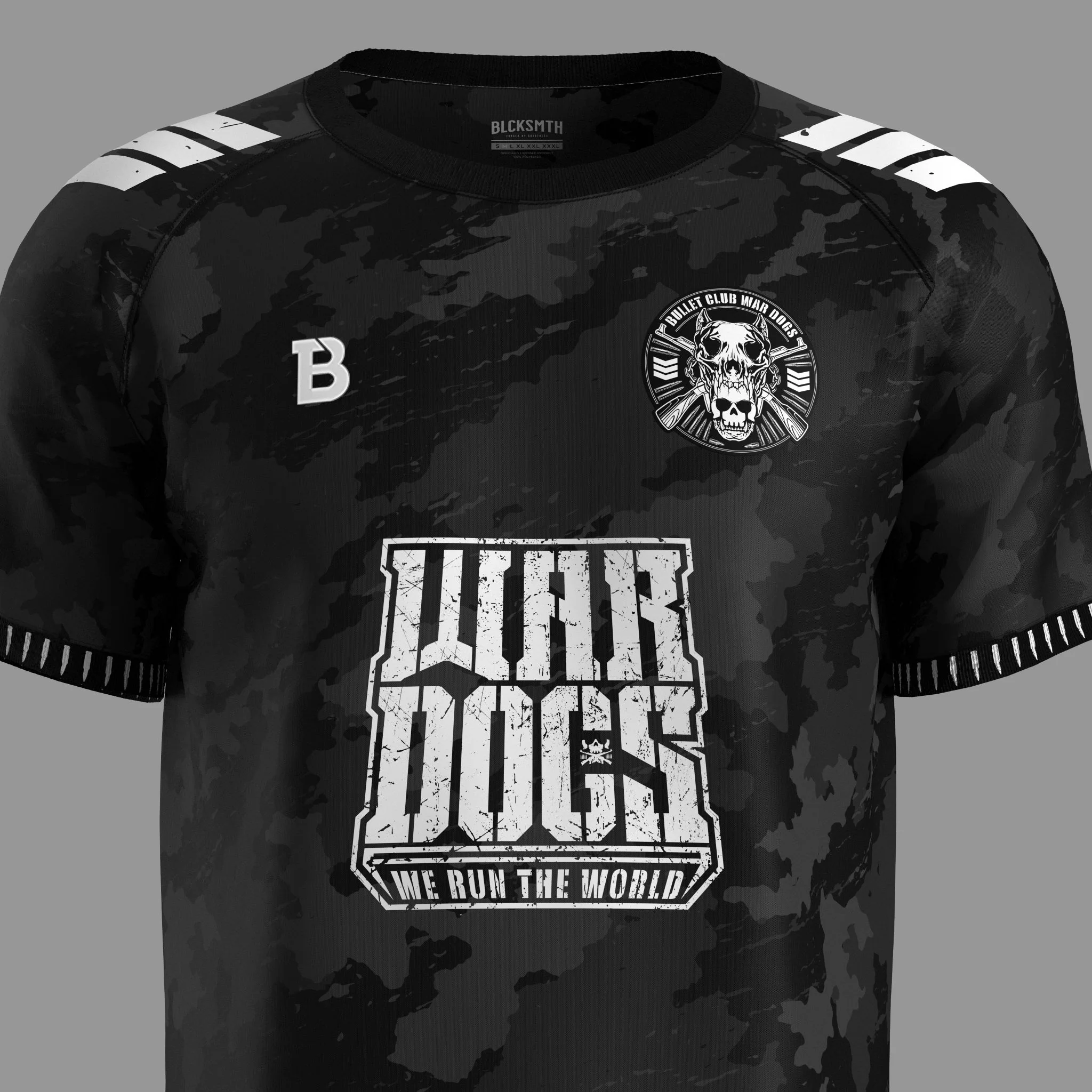 BLCKSMTH x NJPW - Bullet Club War Dogs Soccer Jersey - Image 3