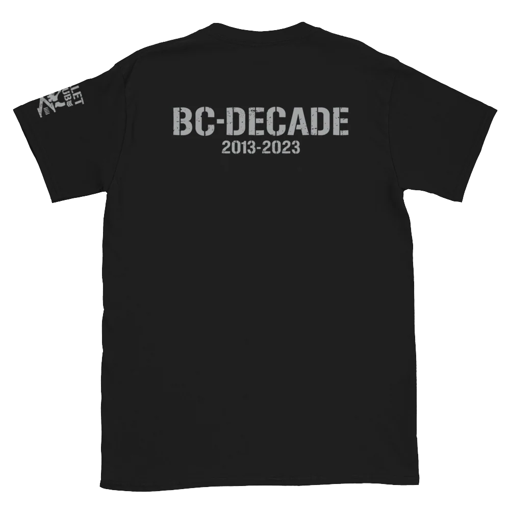 Bullet Club Decade T-Shirt (Silver and Black) - Image 2