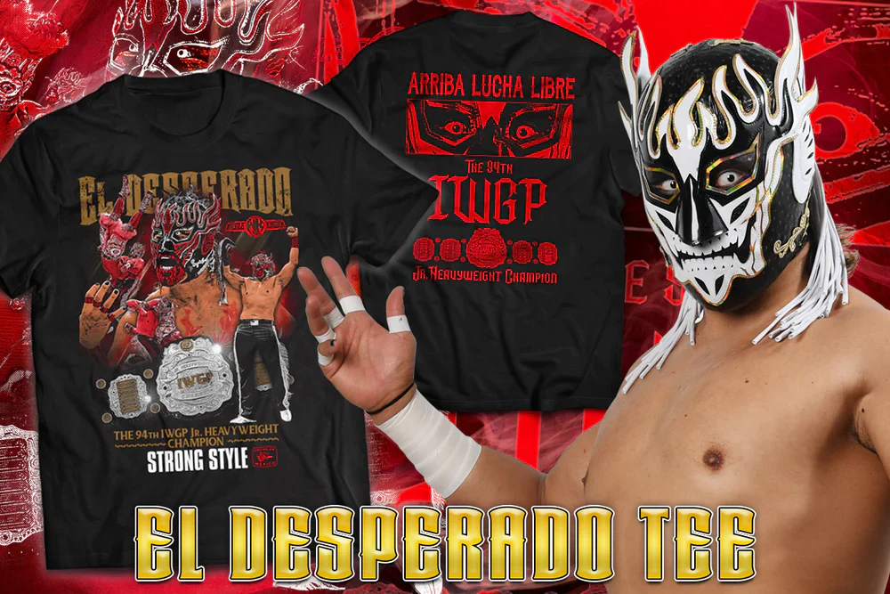 El Desperado - 94th IWGP Jr Champion T-Shirt - Image 3