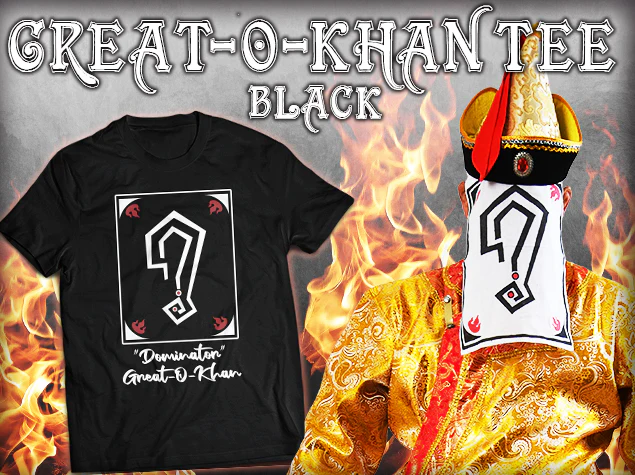 Great O-Khan T-Shirt (Black) - Image 2