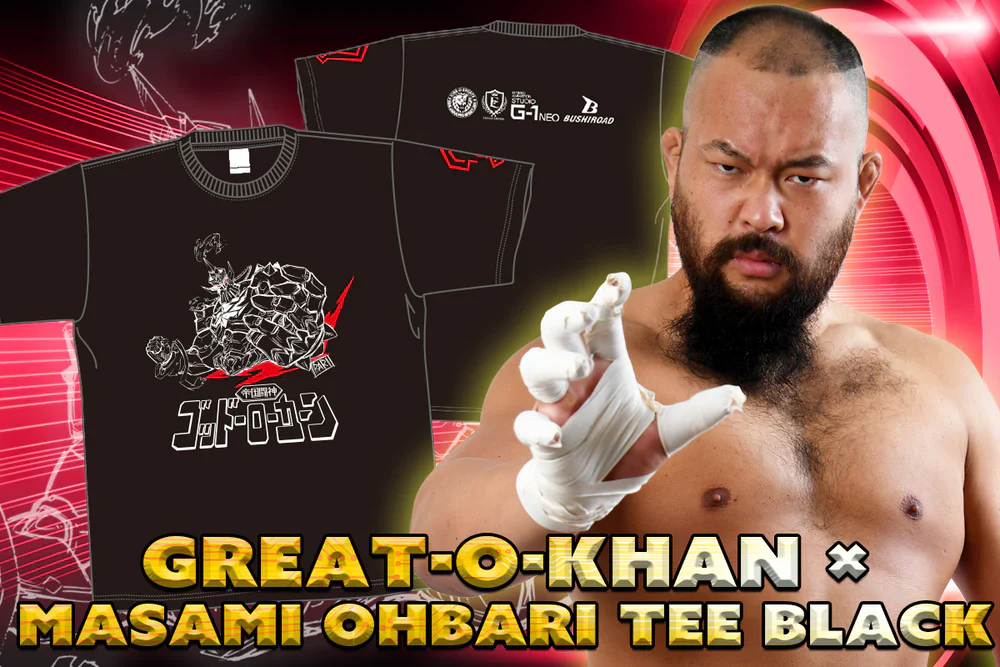 Great O-Khan x Masami Ohbari - NJPW Robotization T-shirt (Black) - Image 5
