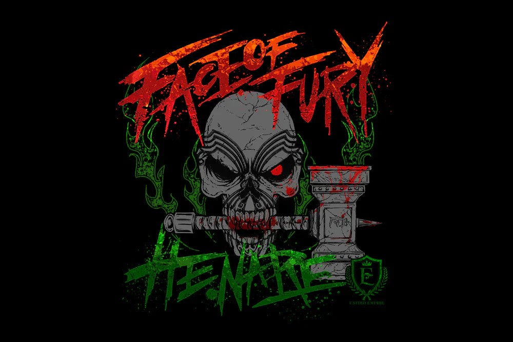 HENARE - Face of Fury T-Shirt - Image 2