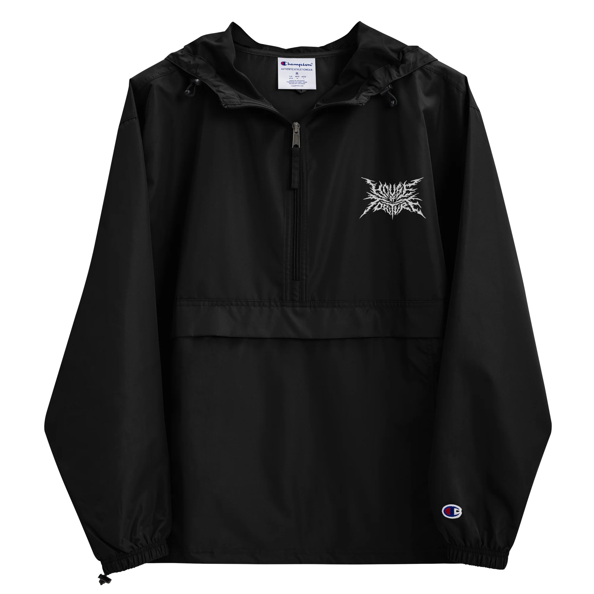 House of Torture Embroidered Champion Packable Jacket