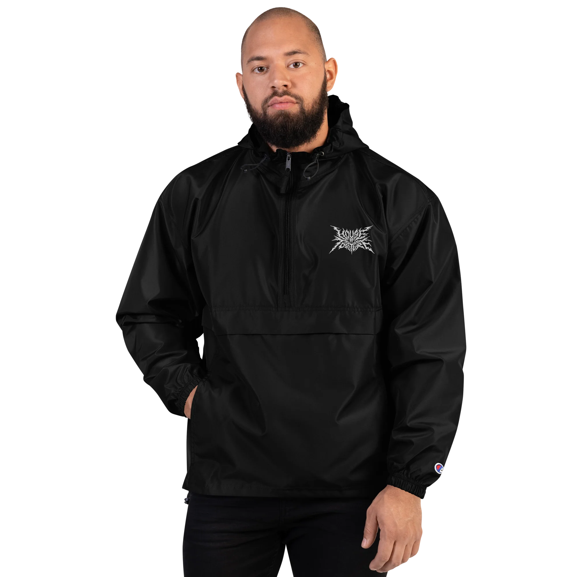 House of Torture Embroidered Champion Packable Jacket - Image 9