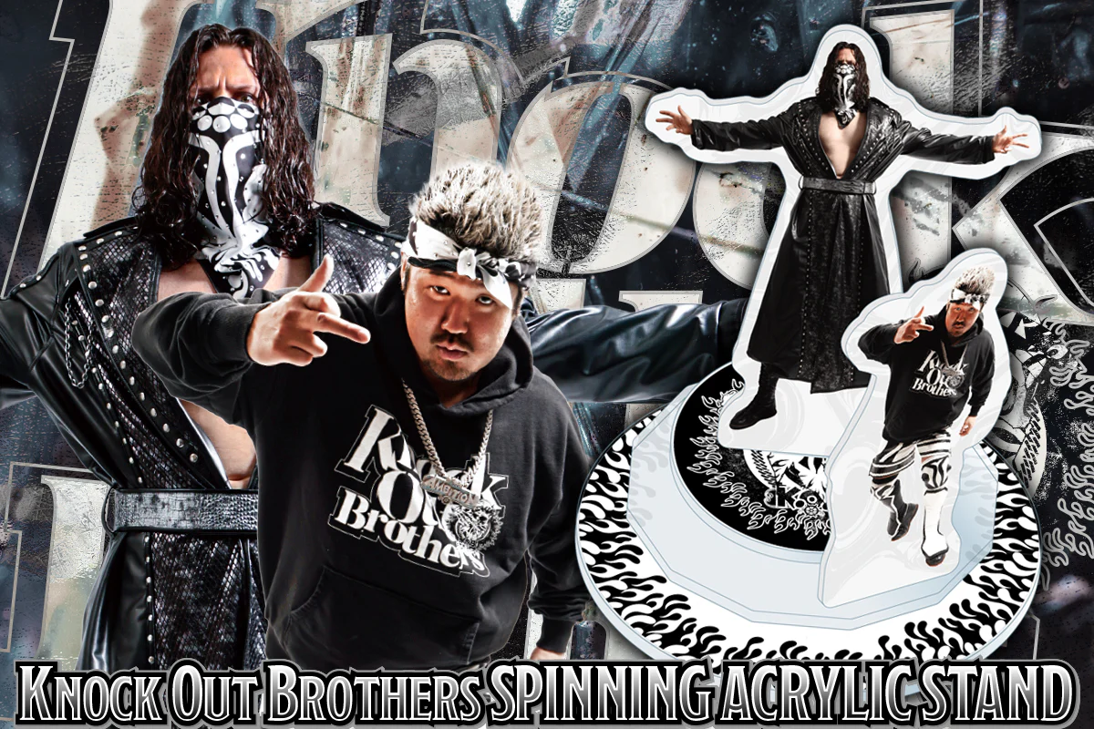 Knock Out Brothers Spinning Acrylic Stand - Image 3