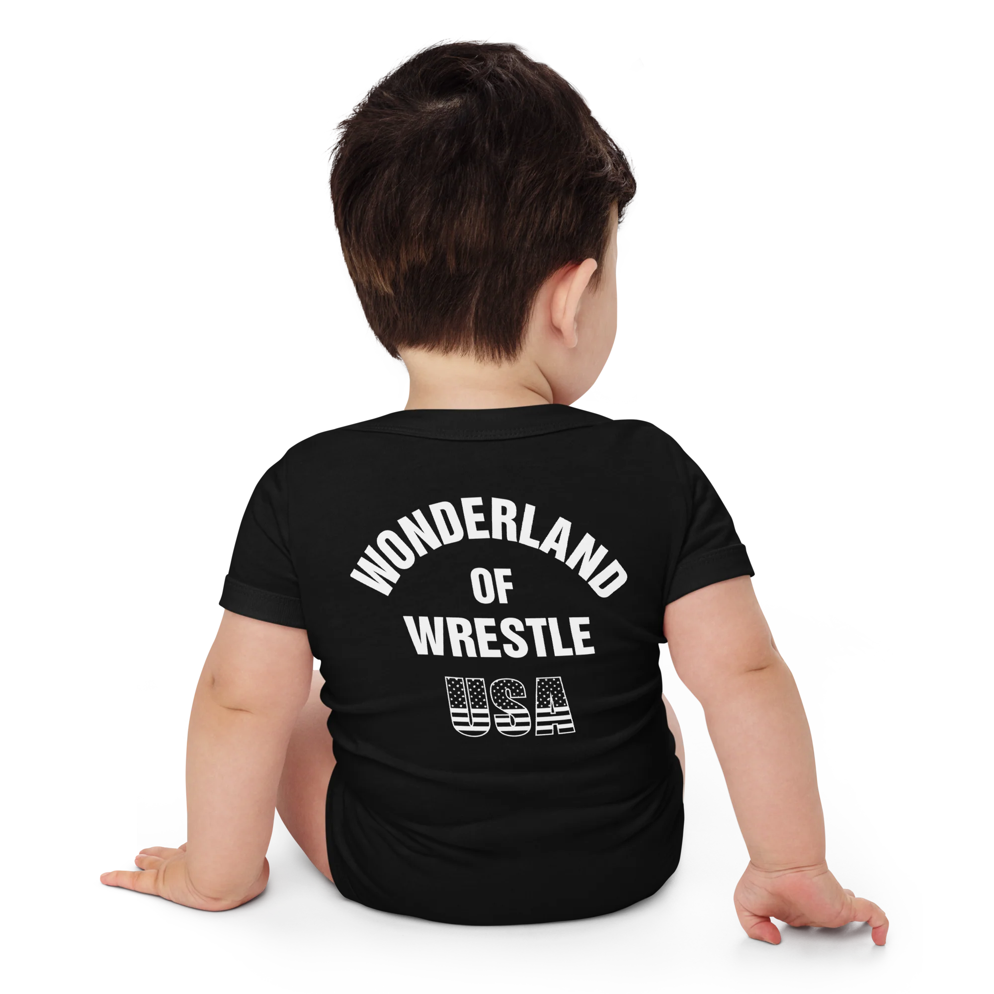 Lion Mark Baby short sleeve one piece (Blue&White) - Image 9