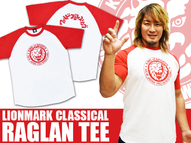 Lion Mark Classic Raglan T-shirt (Red)【Imported】 - Image 3