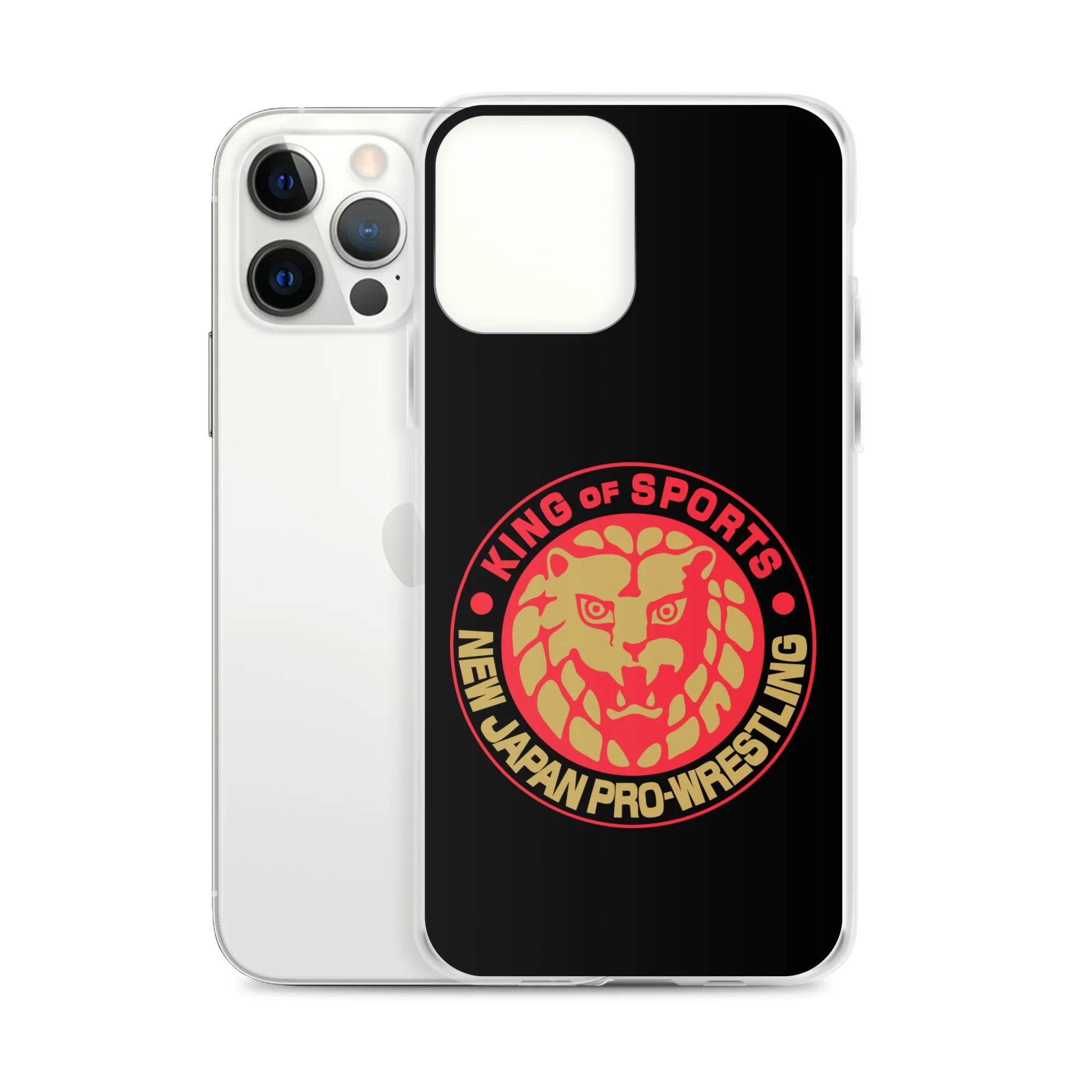 Lion Mark Clear Case for iPhone® (Black & Red & Gold) - Image 11