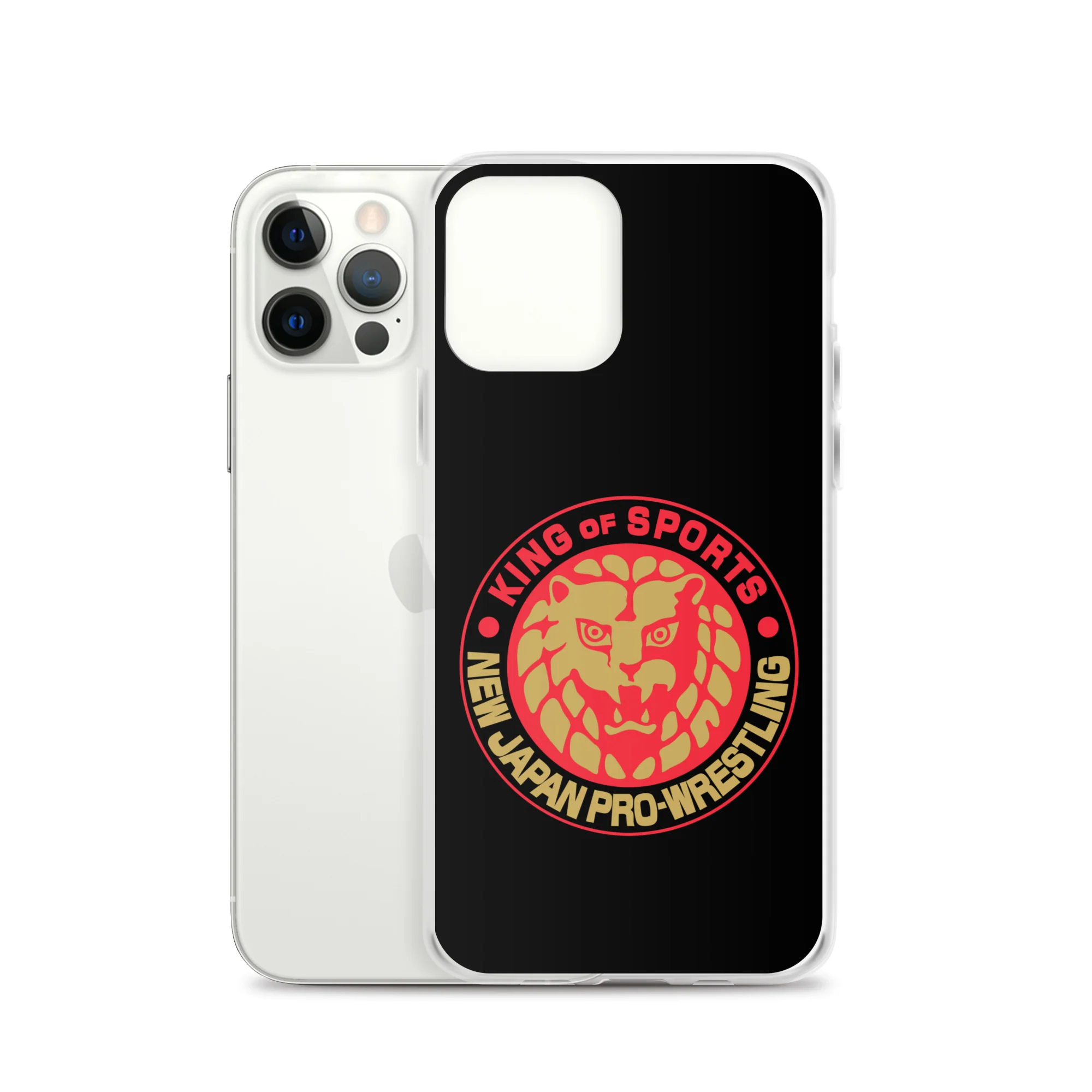 Lion Mark Clear Case for iPhone® (Black & Red & Gold) - Image 13