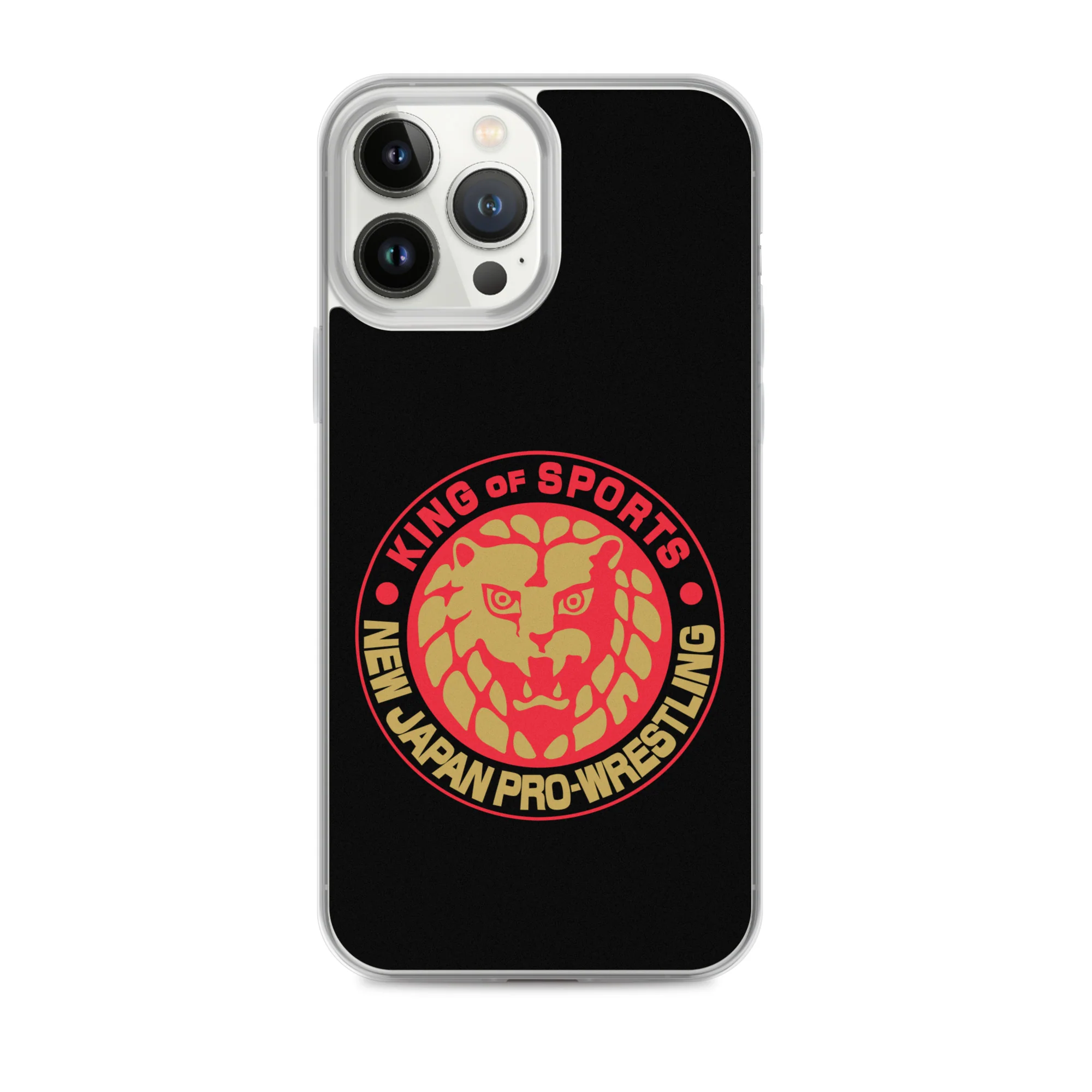Lion Mark Clear Case for iPhone® (Black & Red & Gold) - Image 18