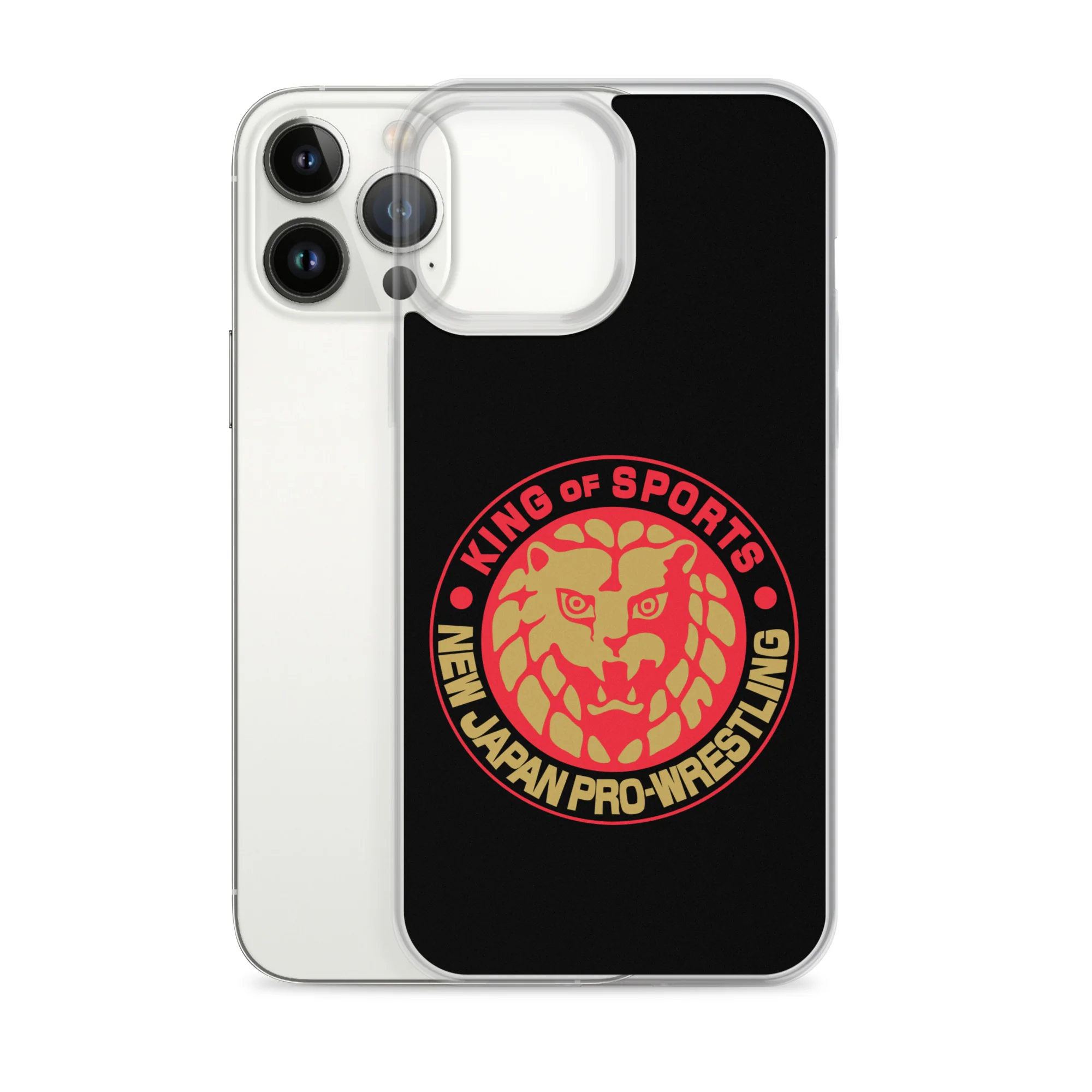 Lion Mark Clear Case for iPhone® (Black & Red & Gold) - Image 19