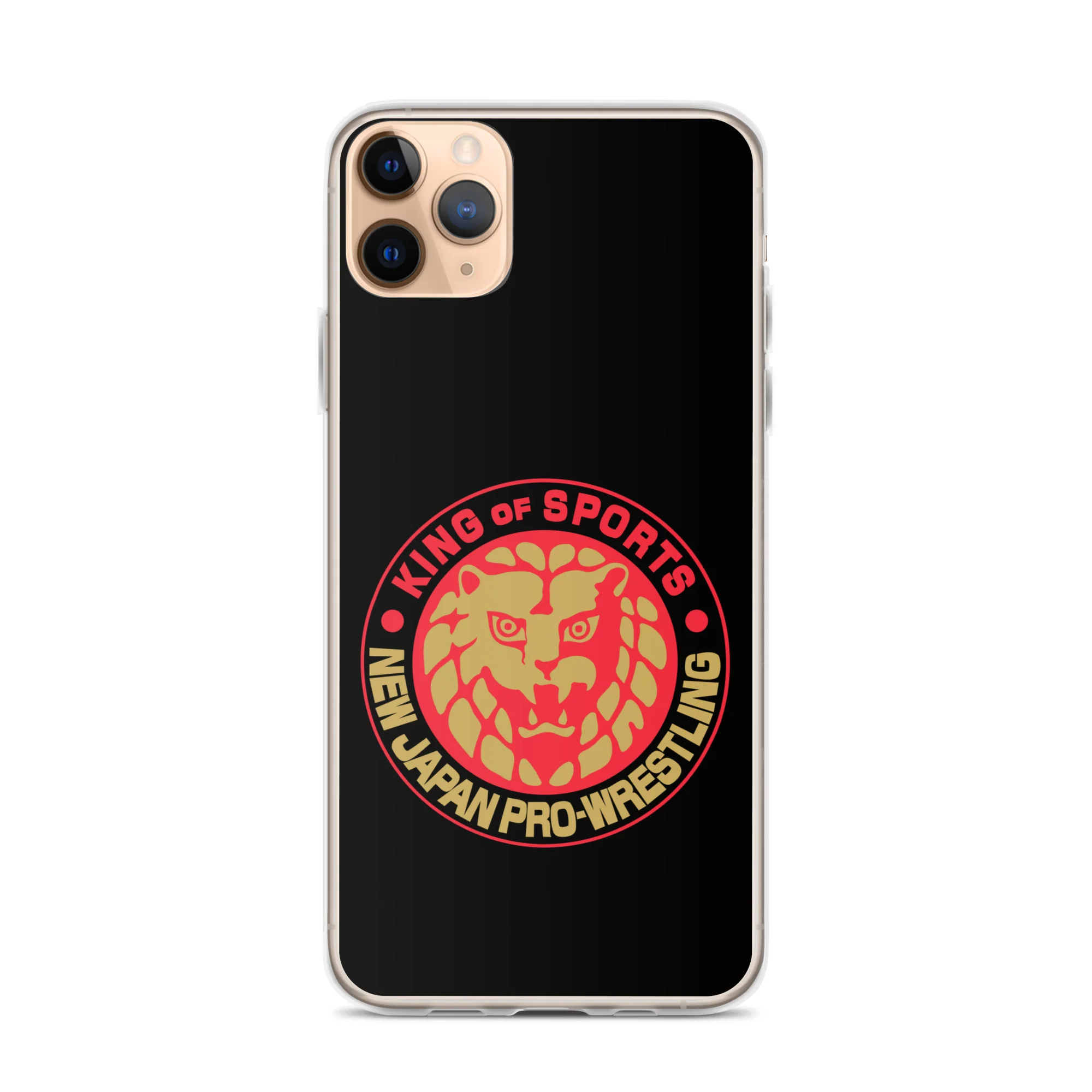 Lion Mark Clear Case for iPhone® (Black & Red & Gold) - Image 2