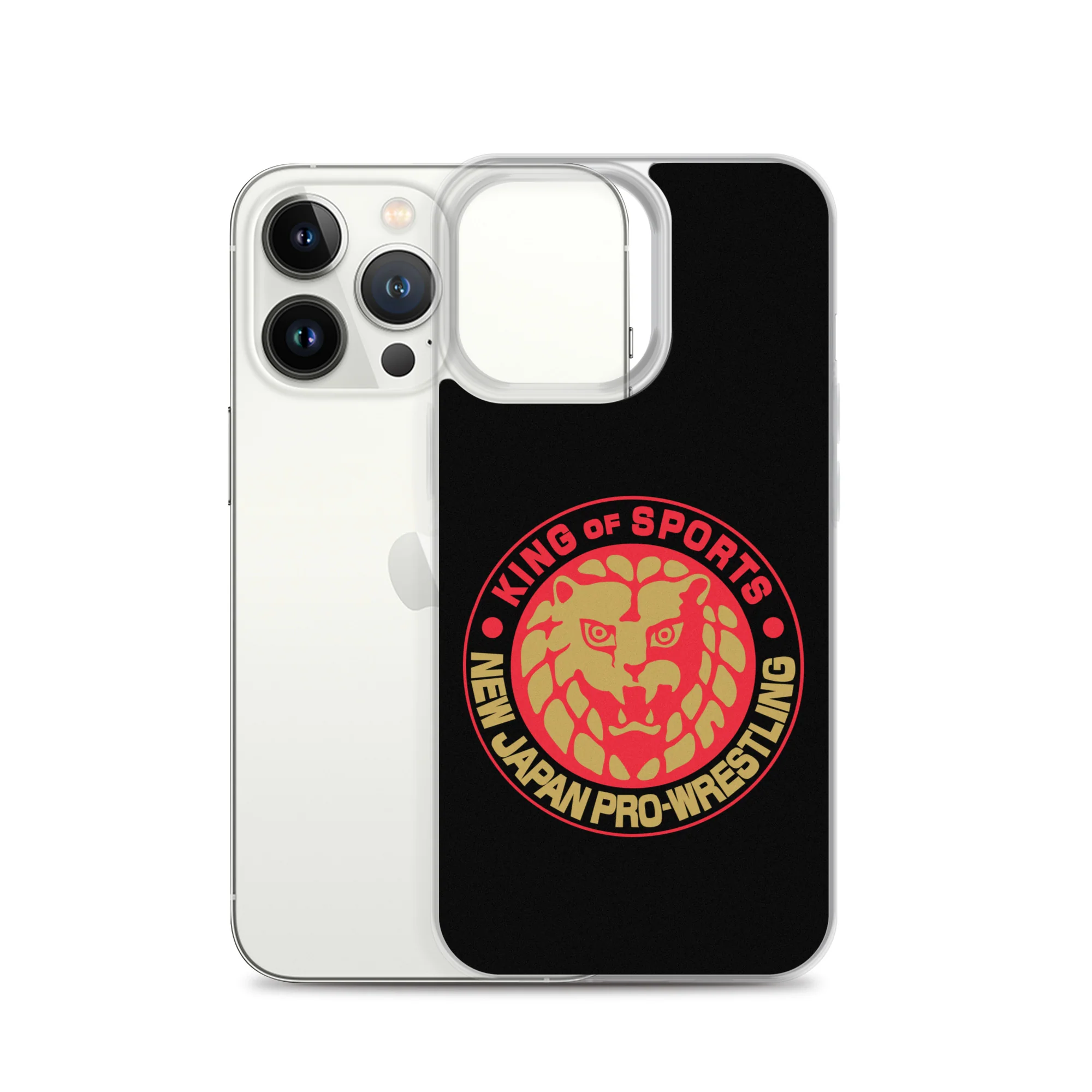 Lion Mark Clear Case for iPhone® (Black & Red & Gold) - Image 21