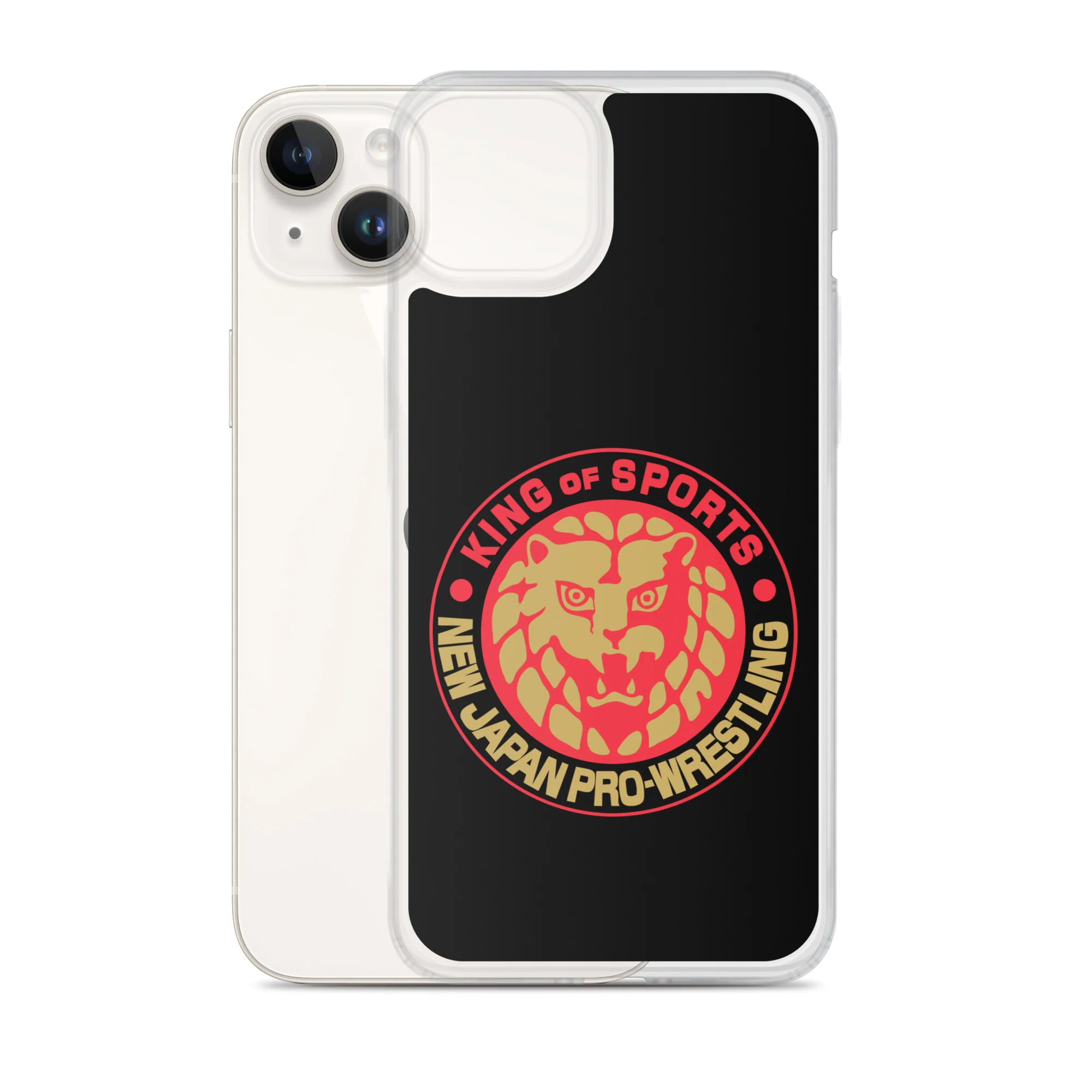 Lion Mark Clear Case for iPhone® (Black & Red & Gold) - Image 25