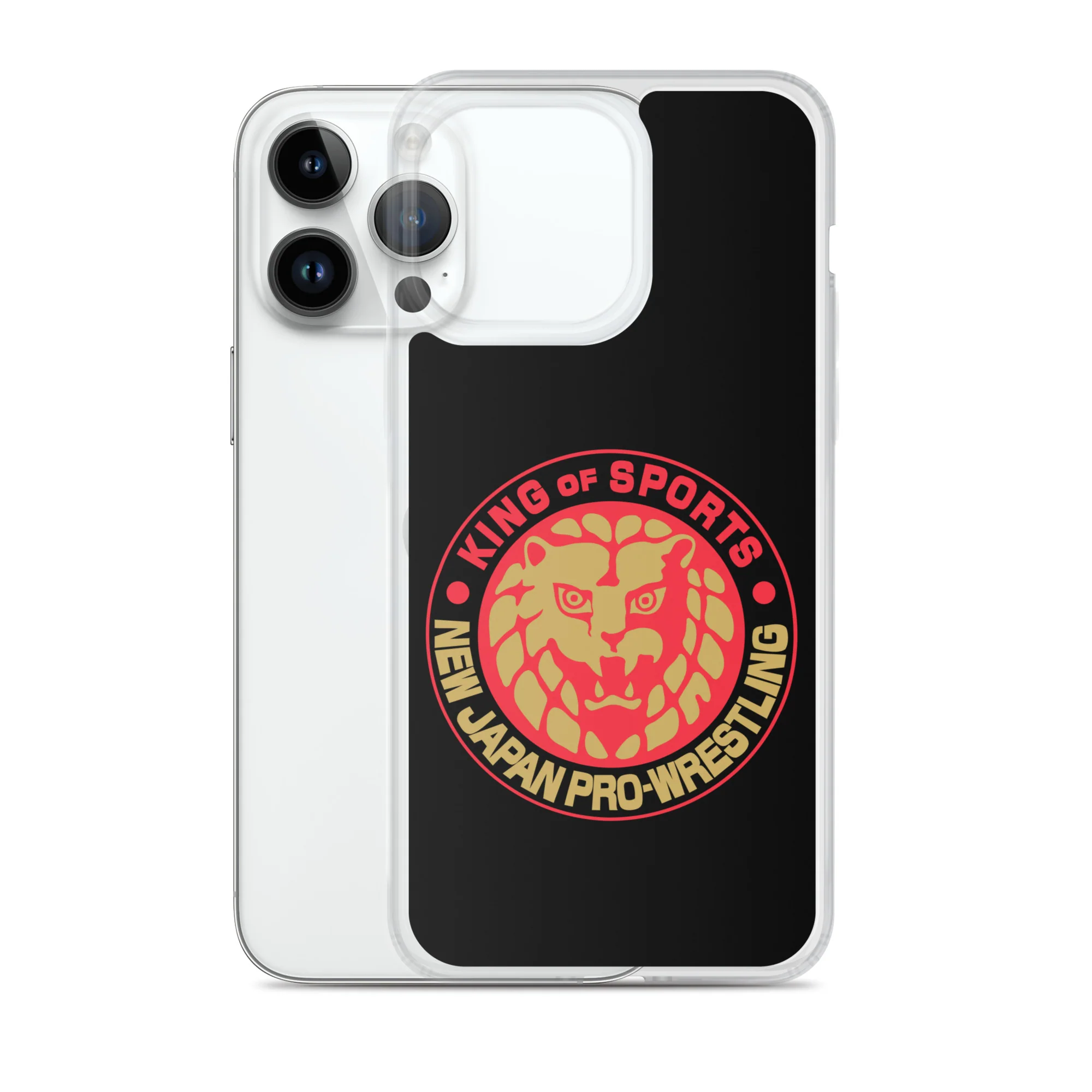 Lion Mark Clear Case for iPhone® (Black & Red & Gold) - Image 27
