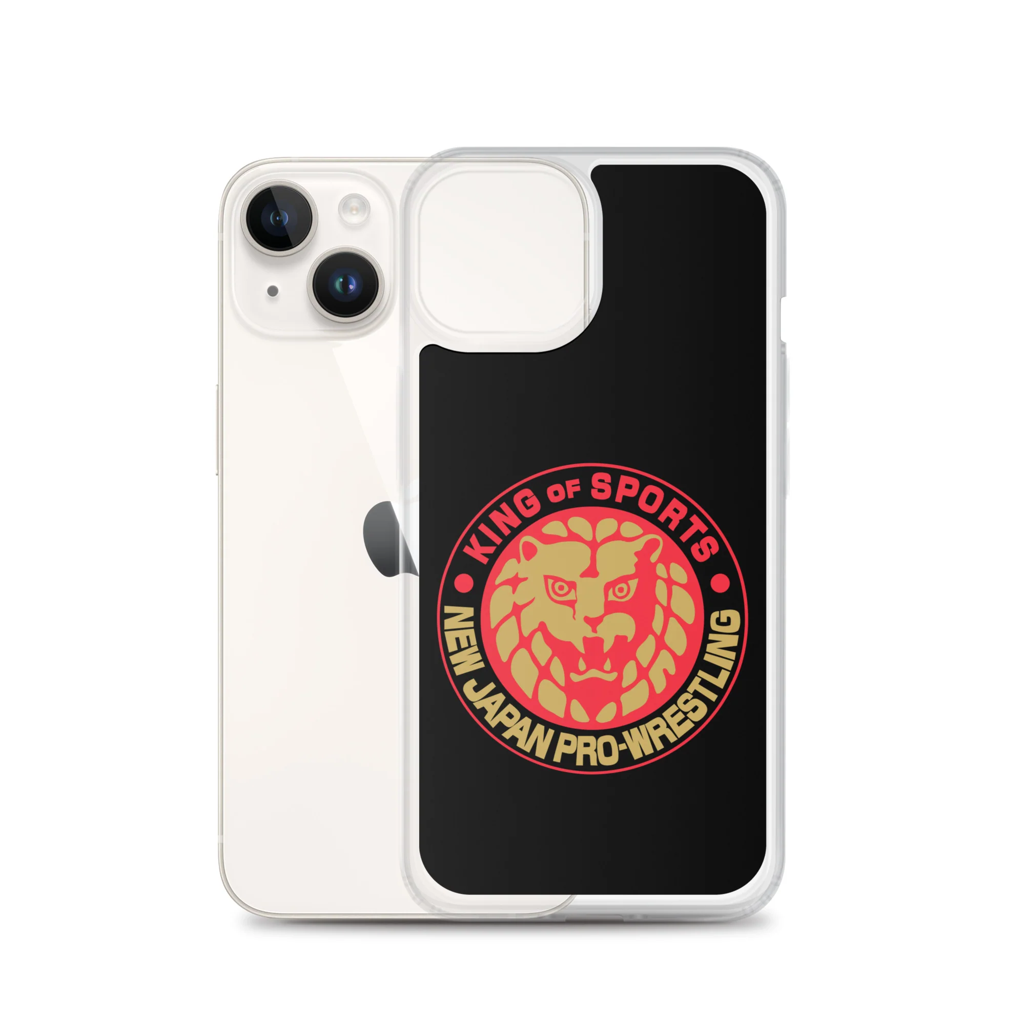 Lion Mark Clear Case for iPhone® (Black & Red & Gold) - Image 31