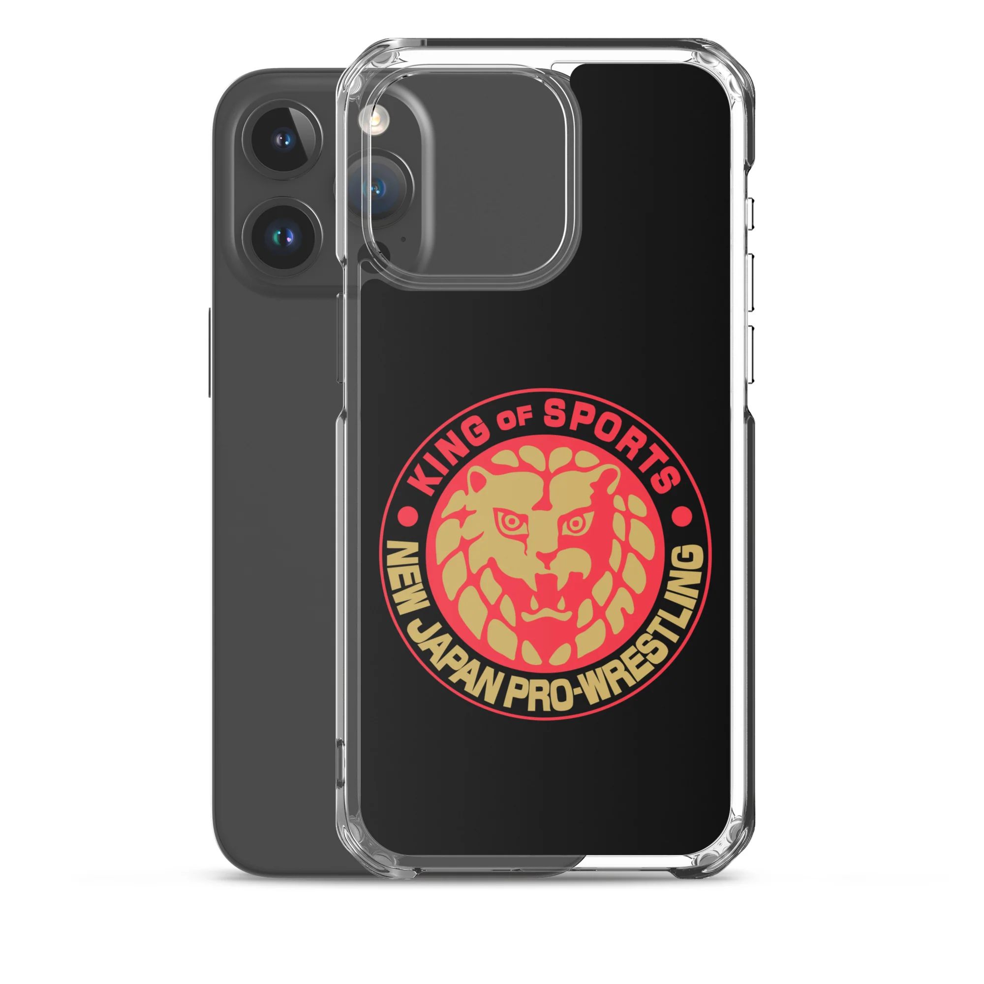 Lion Mark Clear Case for iPhone® (Black & Red & Gold) - Image 35