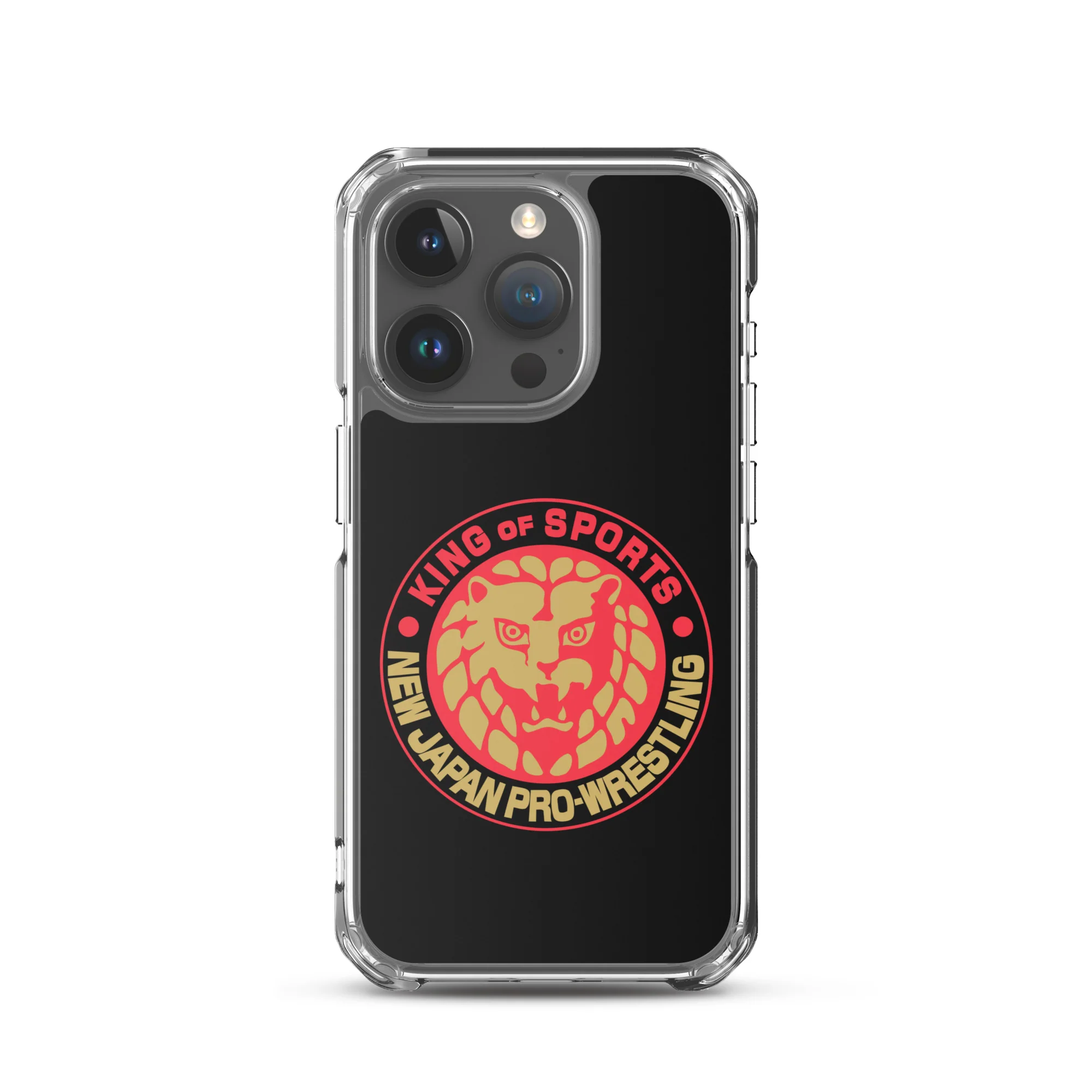 Lion Mark Clear Case for iPhone® (Black & Red & Gold) - Image 36