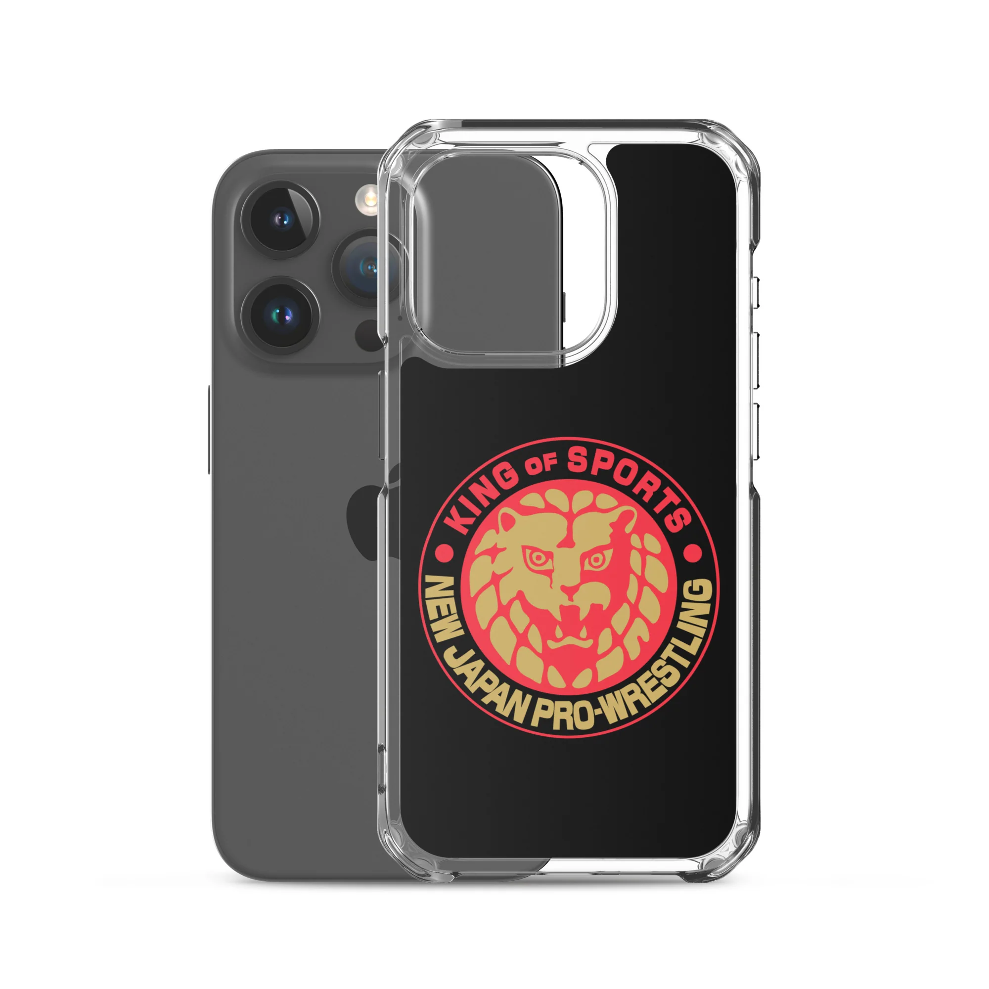 Lion Mark Clear Case for iPhone® (Black & Red & Gold) - Image 37
