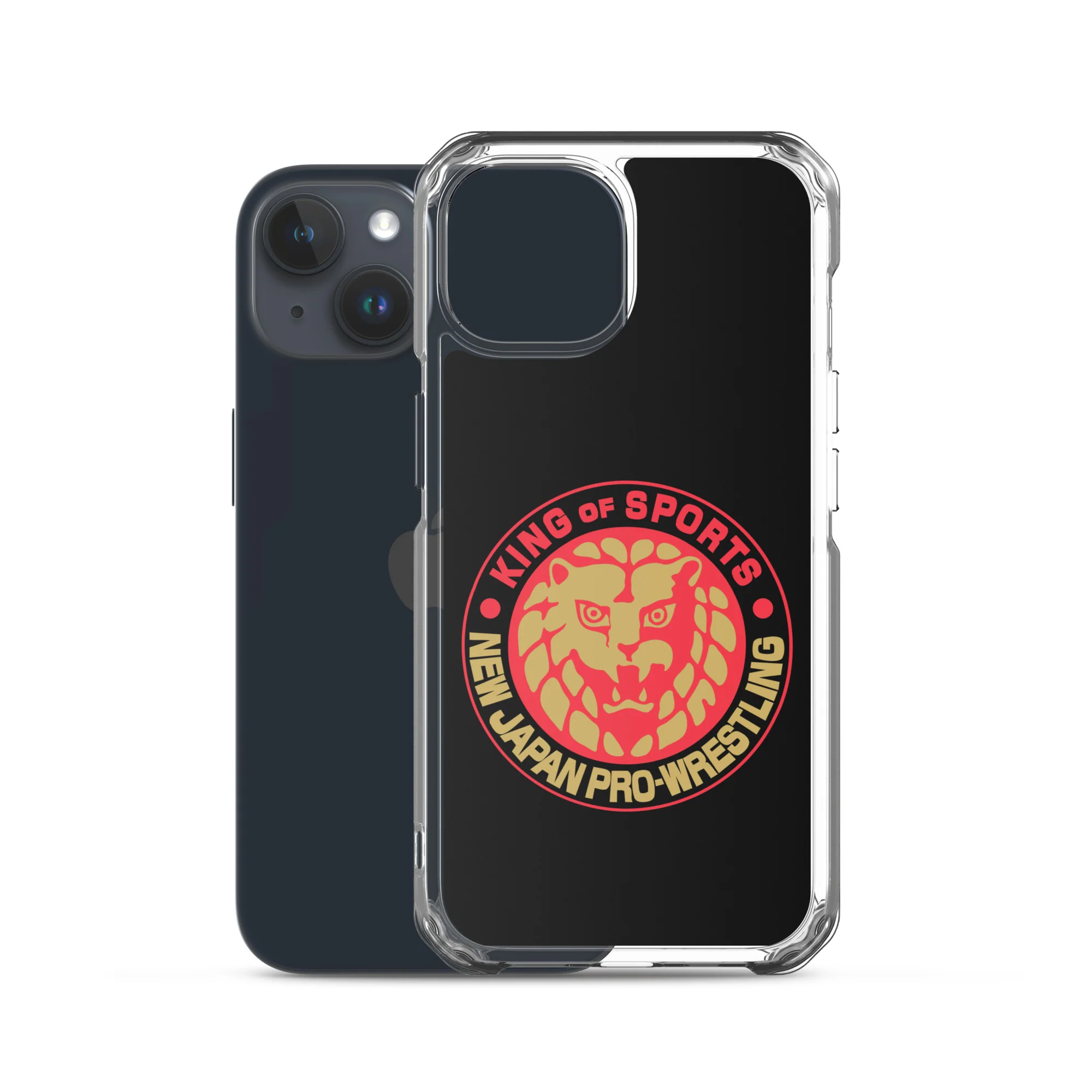 Lion Mark Clear Case for iPhone® (Black & Red & Gold) - Image 39