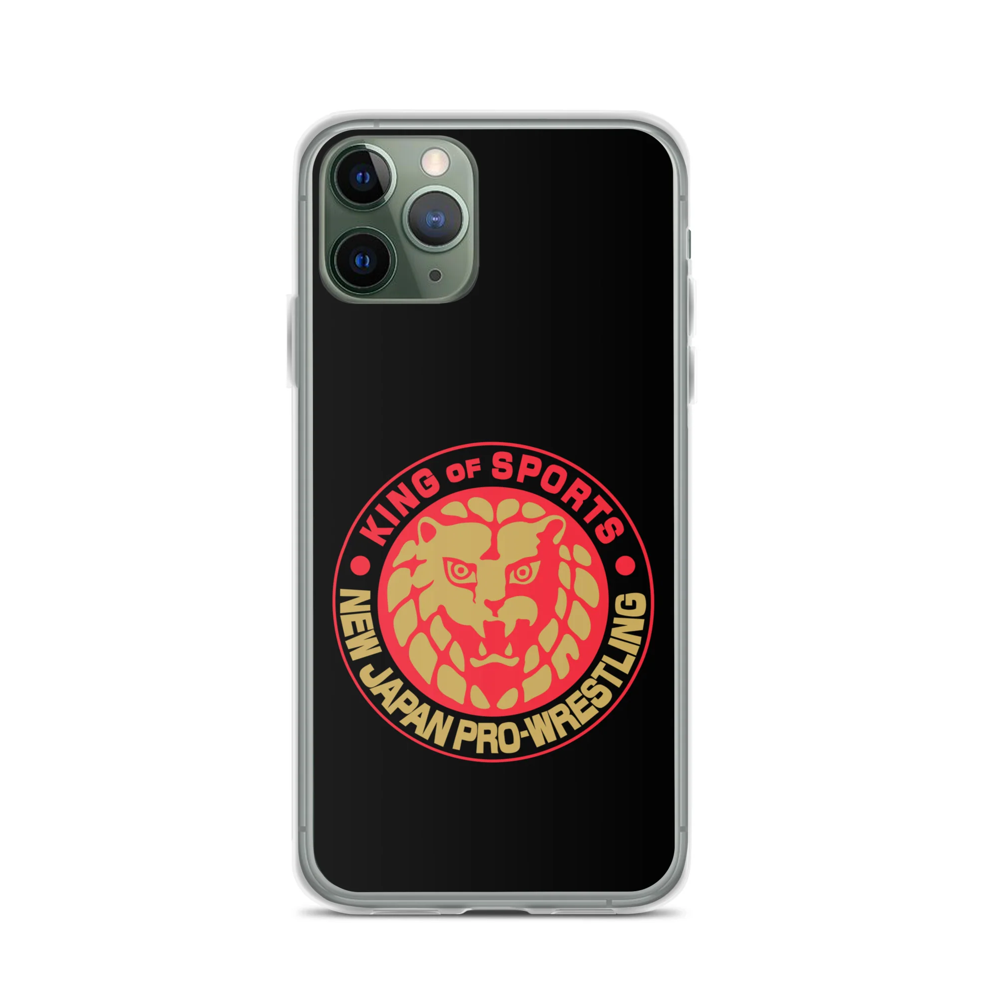 Lion Mark Clear Case for iPhone® (Black & Red & Gold) - Image 4