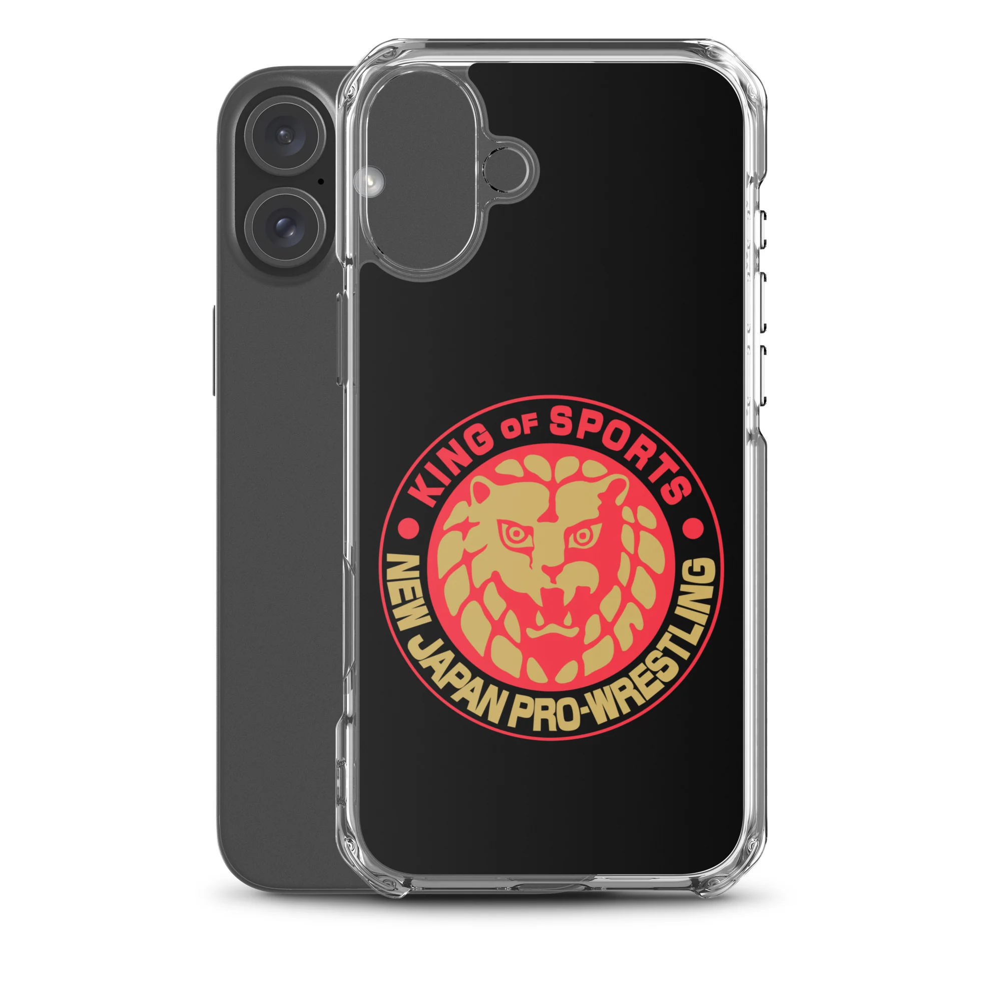 Lion Mark Clear Case for iPhone® (Black & Red & Gold) - Image 41