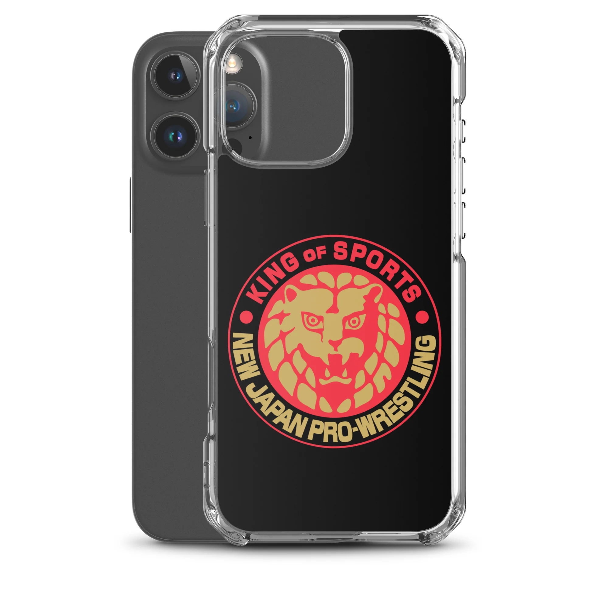 Lion Mark Clear Case for iPhone® (Black & Red & Gold) - Image 43