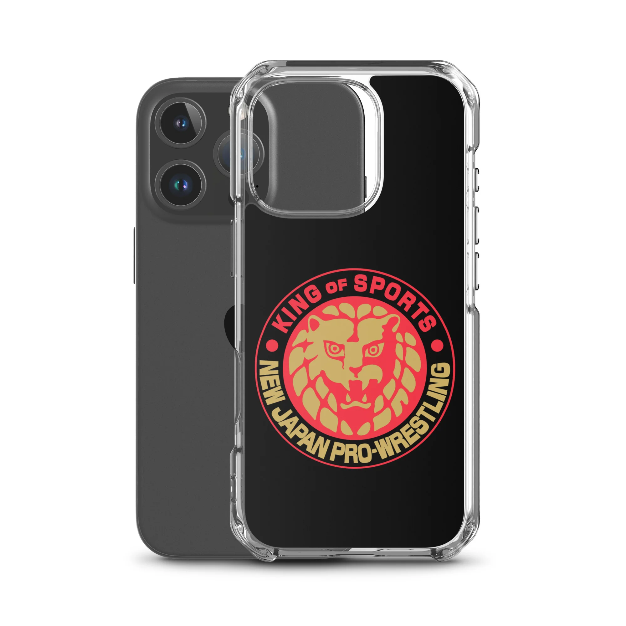 Lion Mark Clear Case for iPhone® (Black & Red & Gold) - Image 45