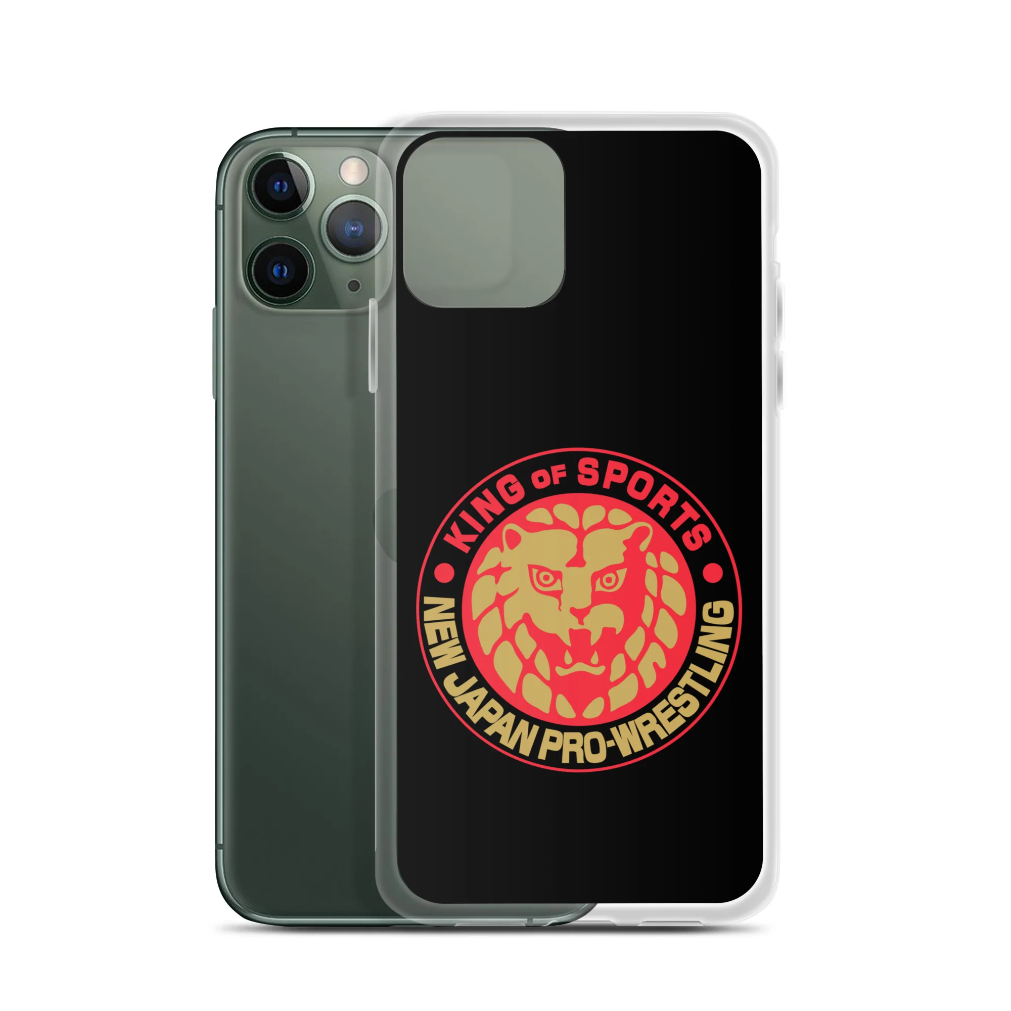 Lion Mark Clear Case for iPhone® (Black & Red & Gold) - Image 5