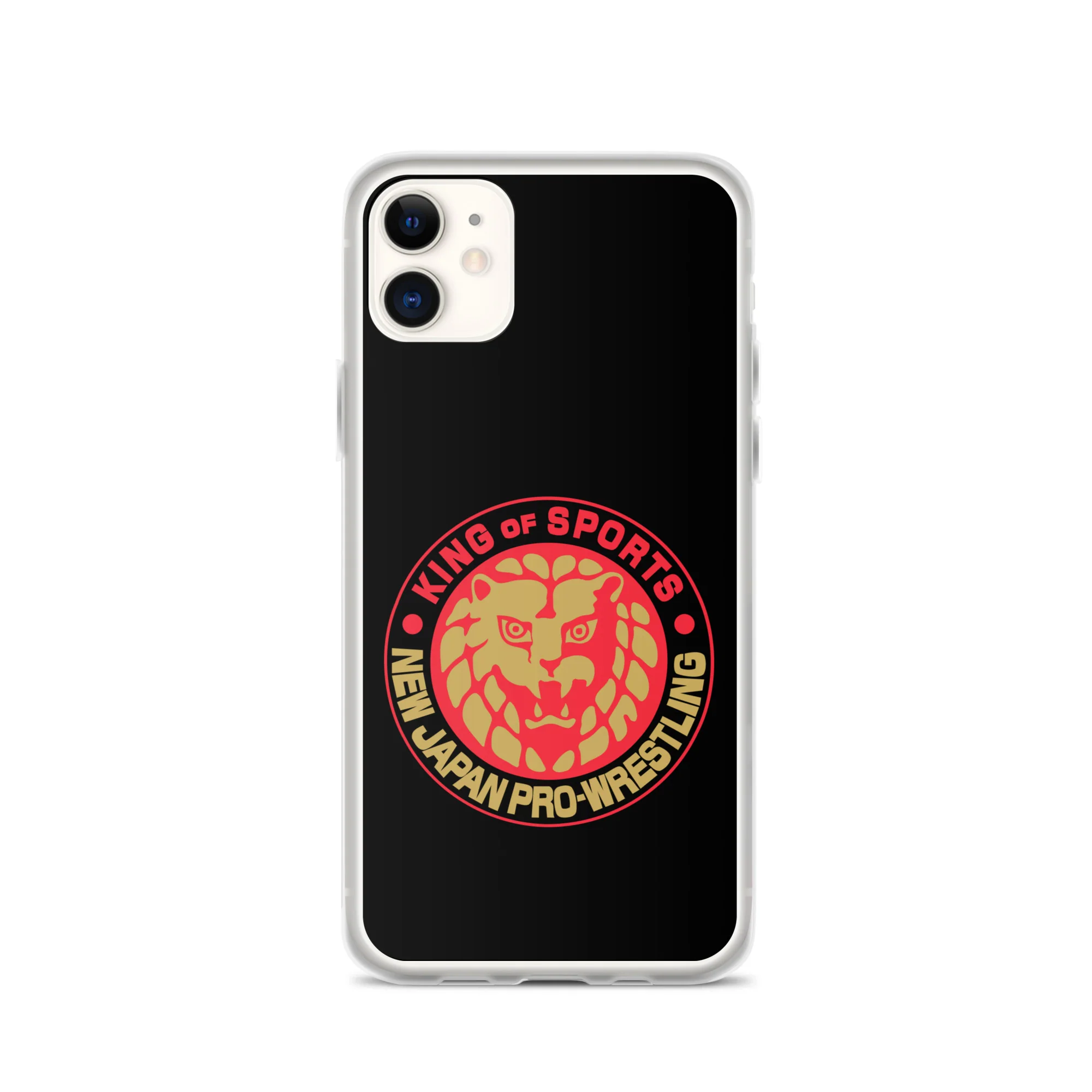 Lion Mark Clear Case for iPhone® (Black & Red & Gold) - Image 6