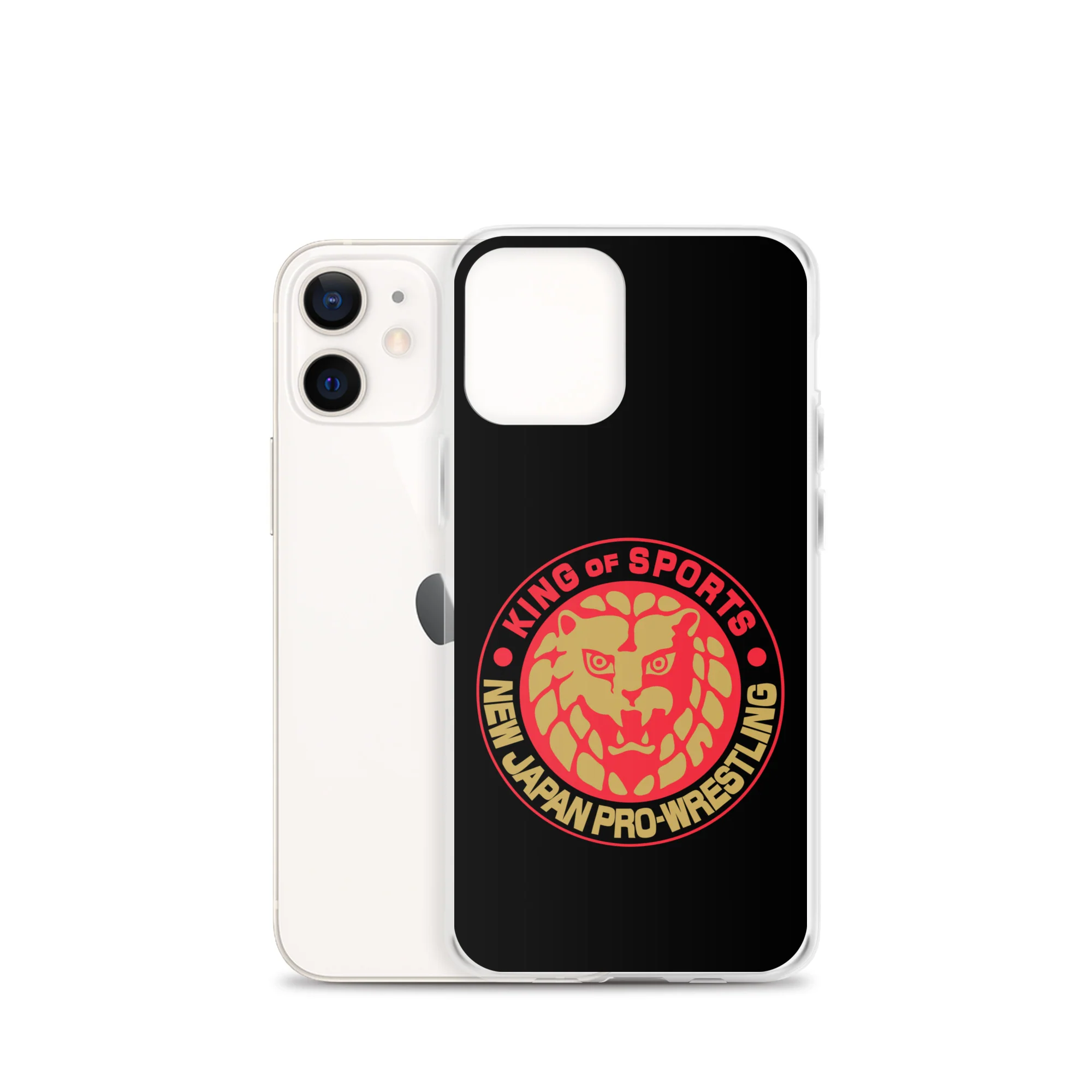Lion Mark Clear Case for iPhone® (Black & Red & Gold) - Image 9