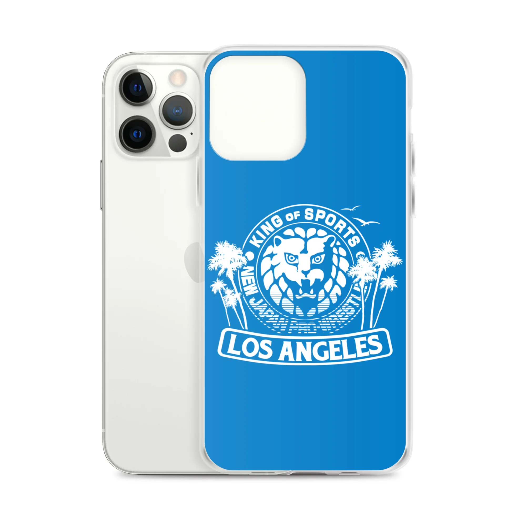 LION MARK LOS ANGELES Clear Case for iPhone® (Light blue) - Image 11