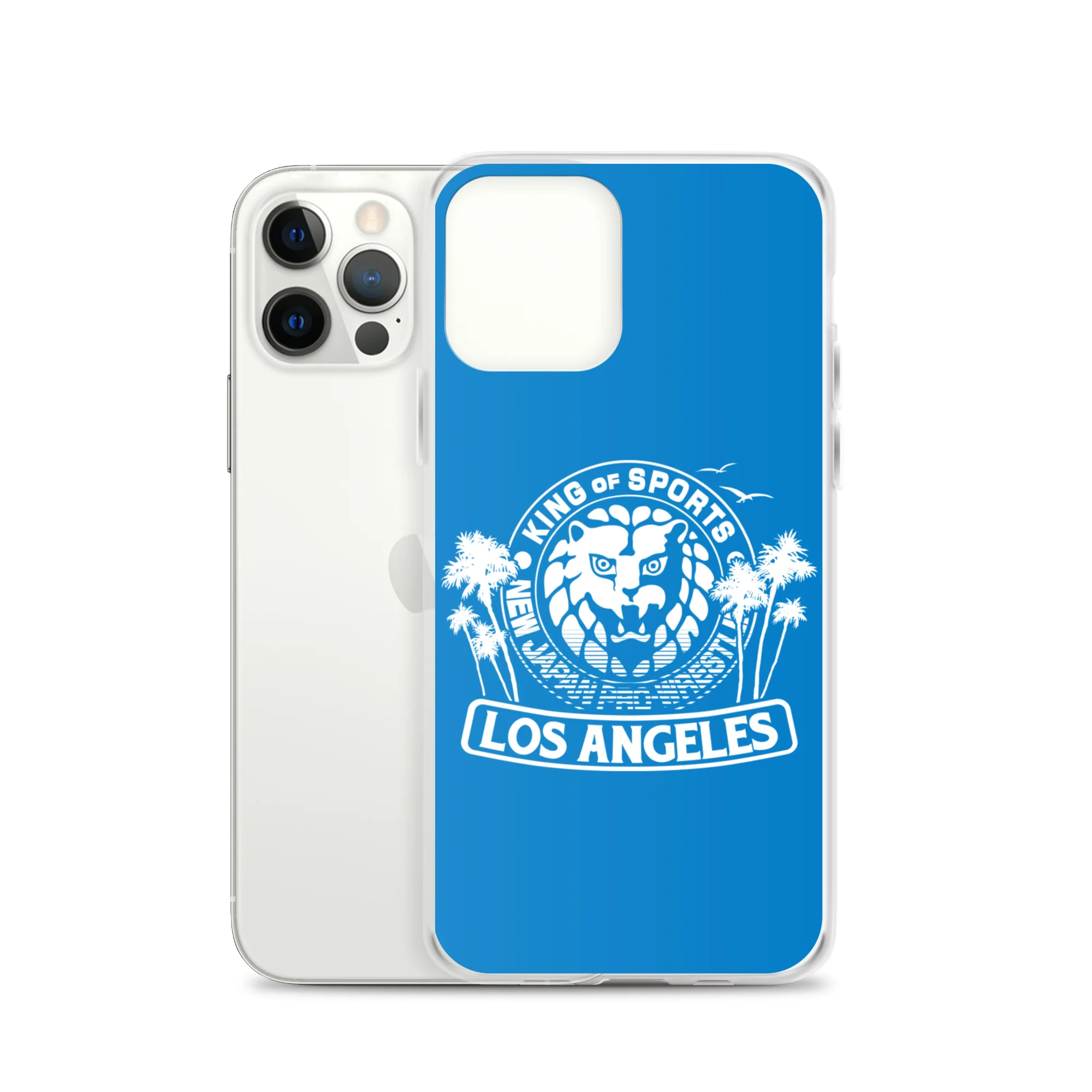 LION MARK LOS ANGELES Clear Case for iPhone® (Light blue) - Image 13