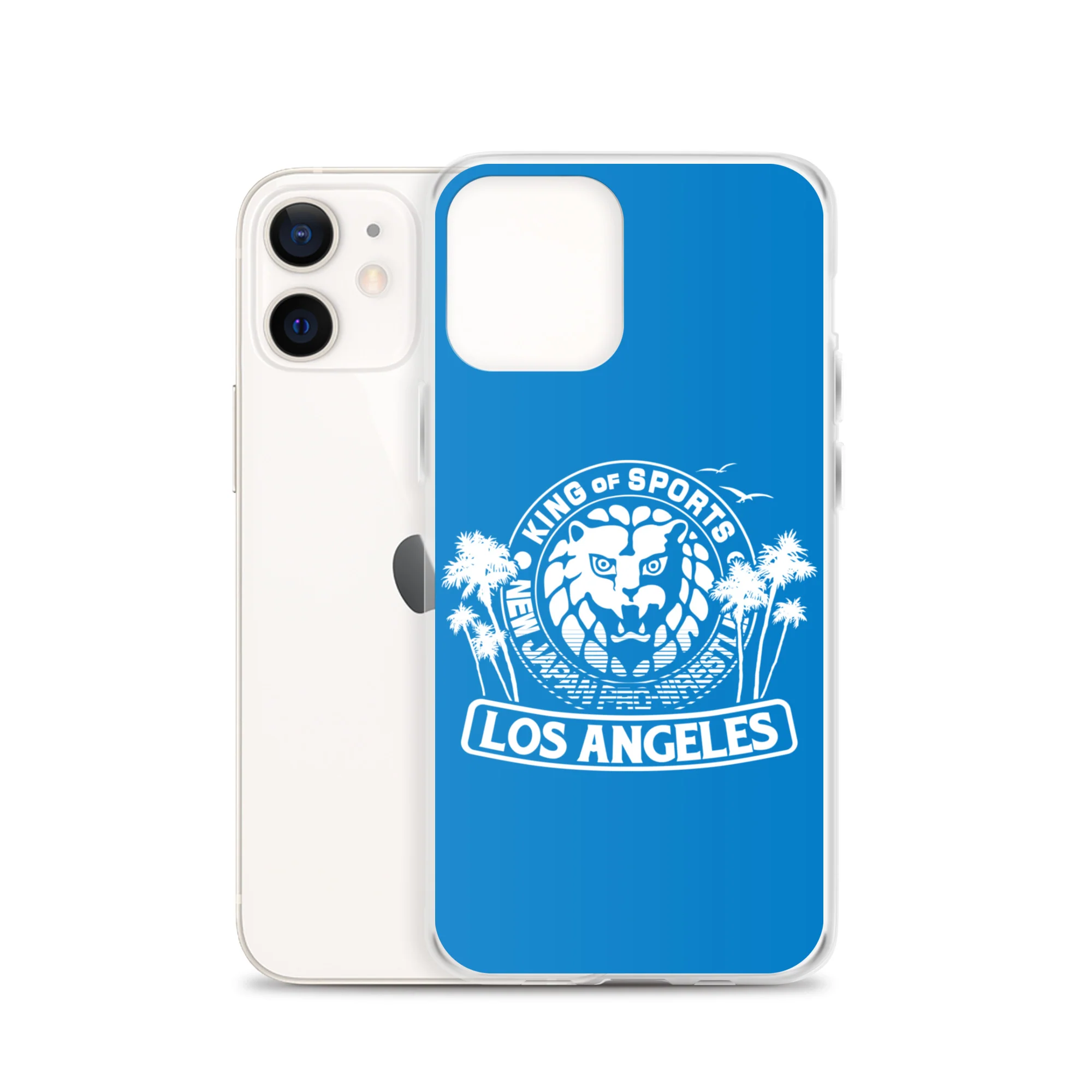 LION MARK LOS ANGELES Clear Case for iPhone® (Light blue) - Image 15