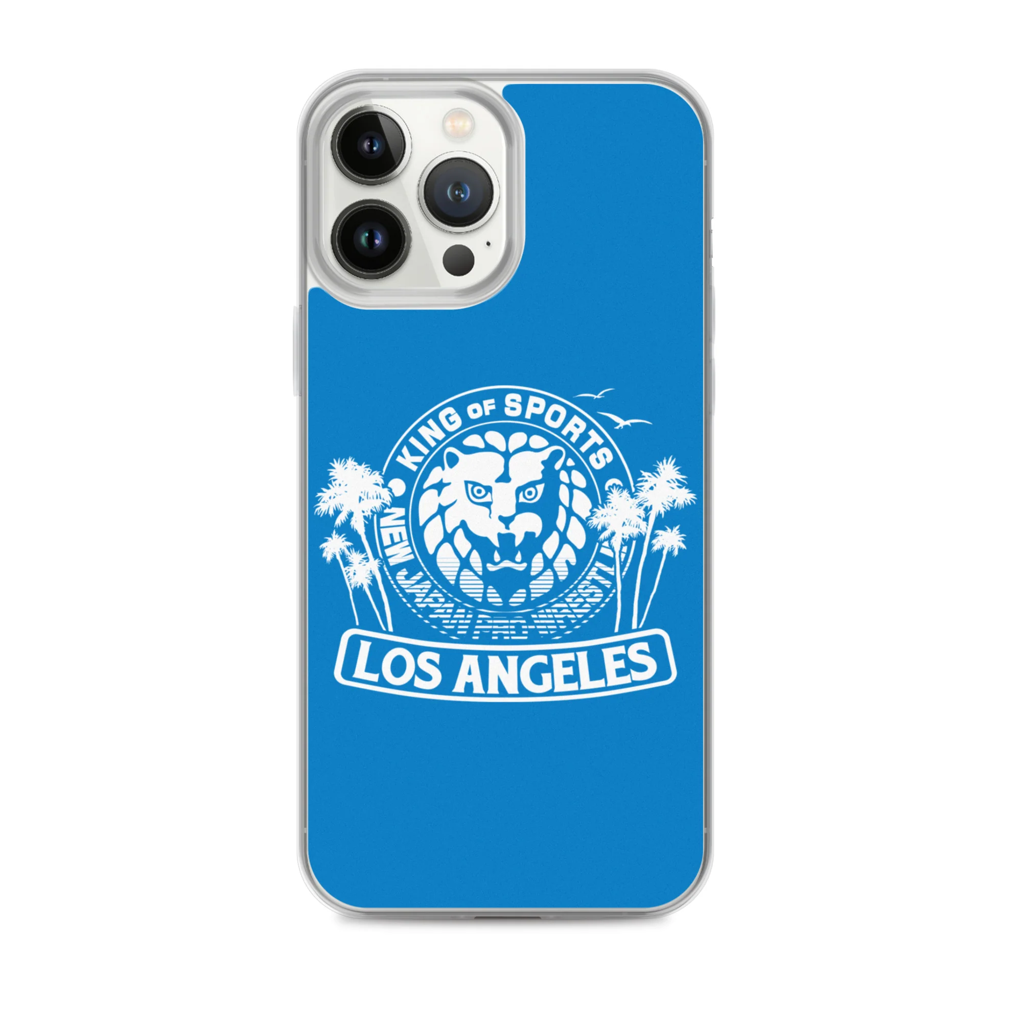 LION MARK LOS ANGELES Clear Case for iPhone® (Light blue) - Image 18