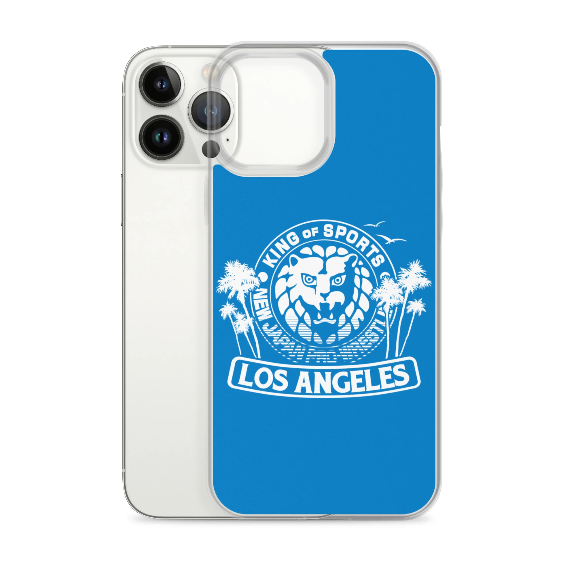 LION MARK LOS ANGELES Clear Case for iPhone® (Light blue) - Image 19