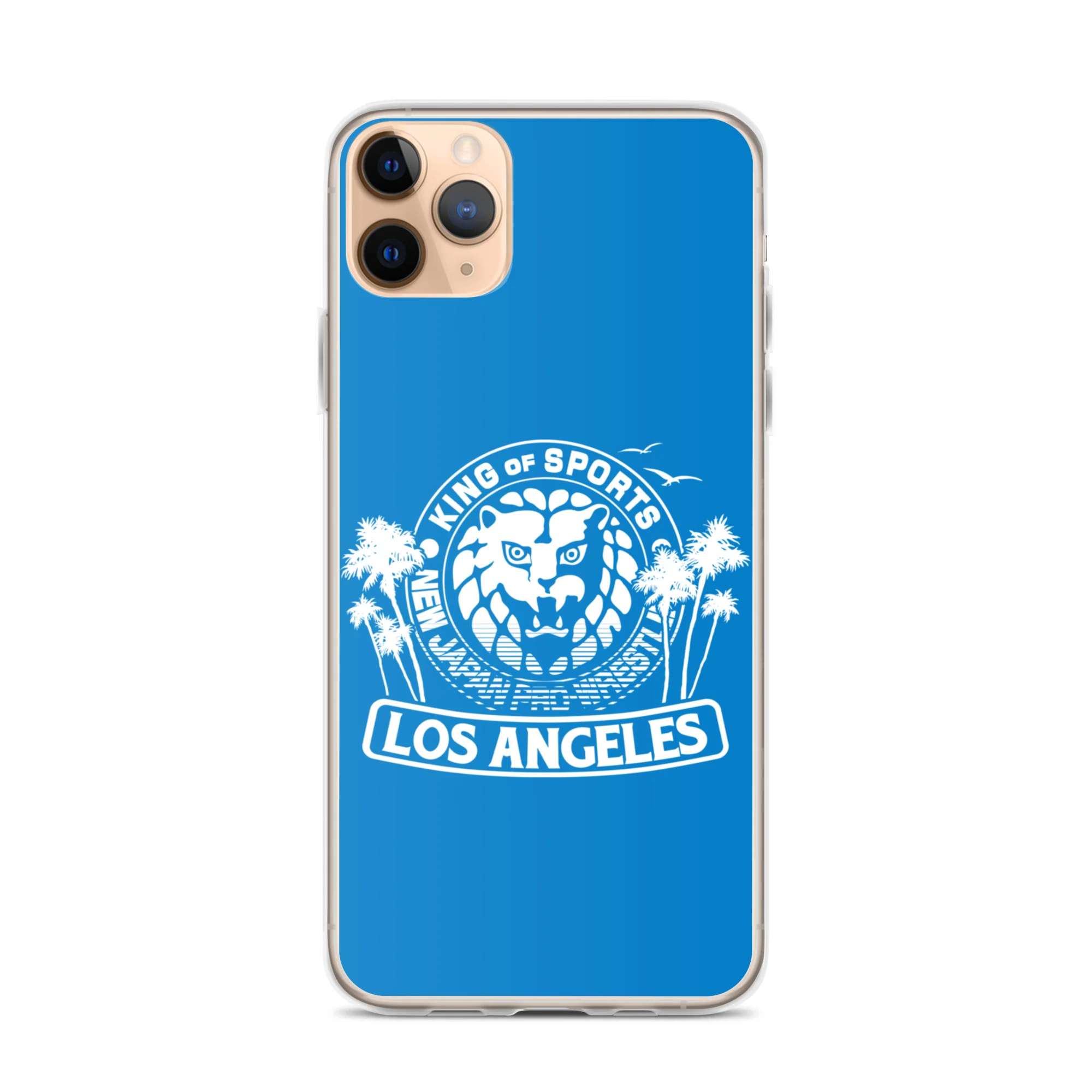 LION MARK LOS ANGELES Clear Case for iPhone® (Light blue) - Image 2