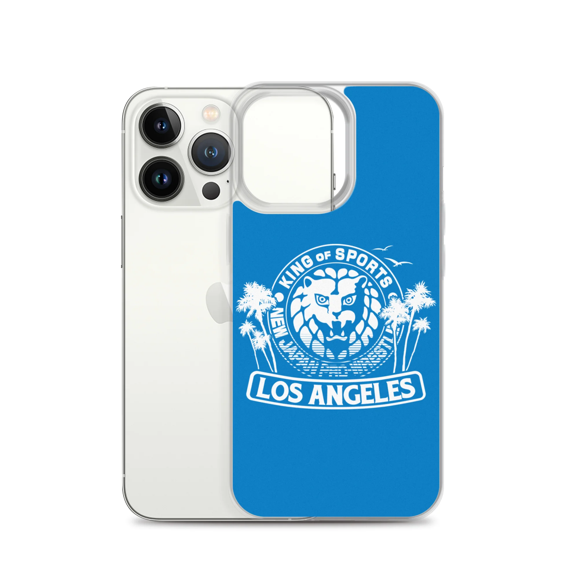 LION MARK LOS ANGELES Clear Case for iPhone® (Light blue) - Image 21