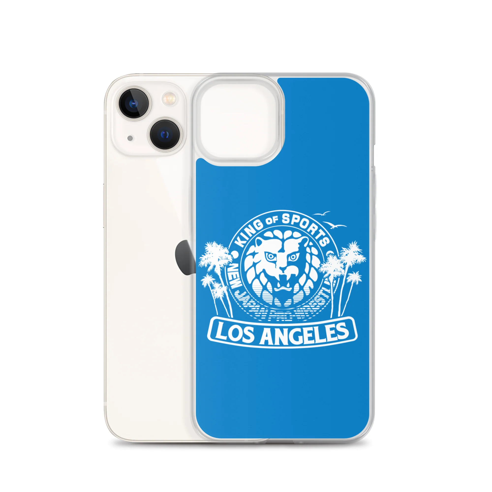 LION MARK LOS ANGELES Clear Case for iPhone® (Light blue) - Image 23
