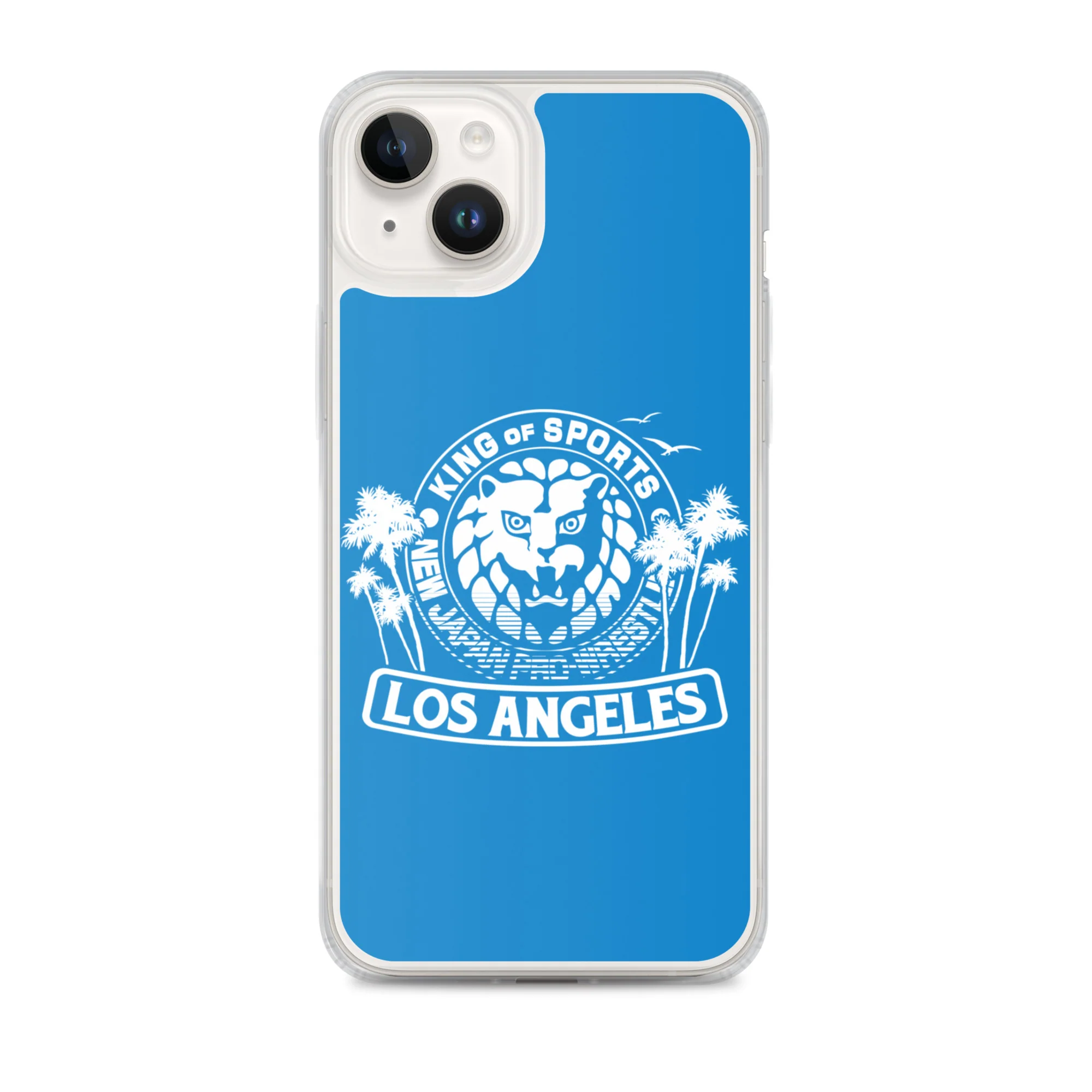 LION MARK LOS ANGELES Clear Case for iPhone® (Light blue) - Image 24