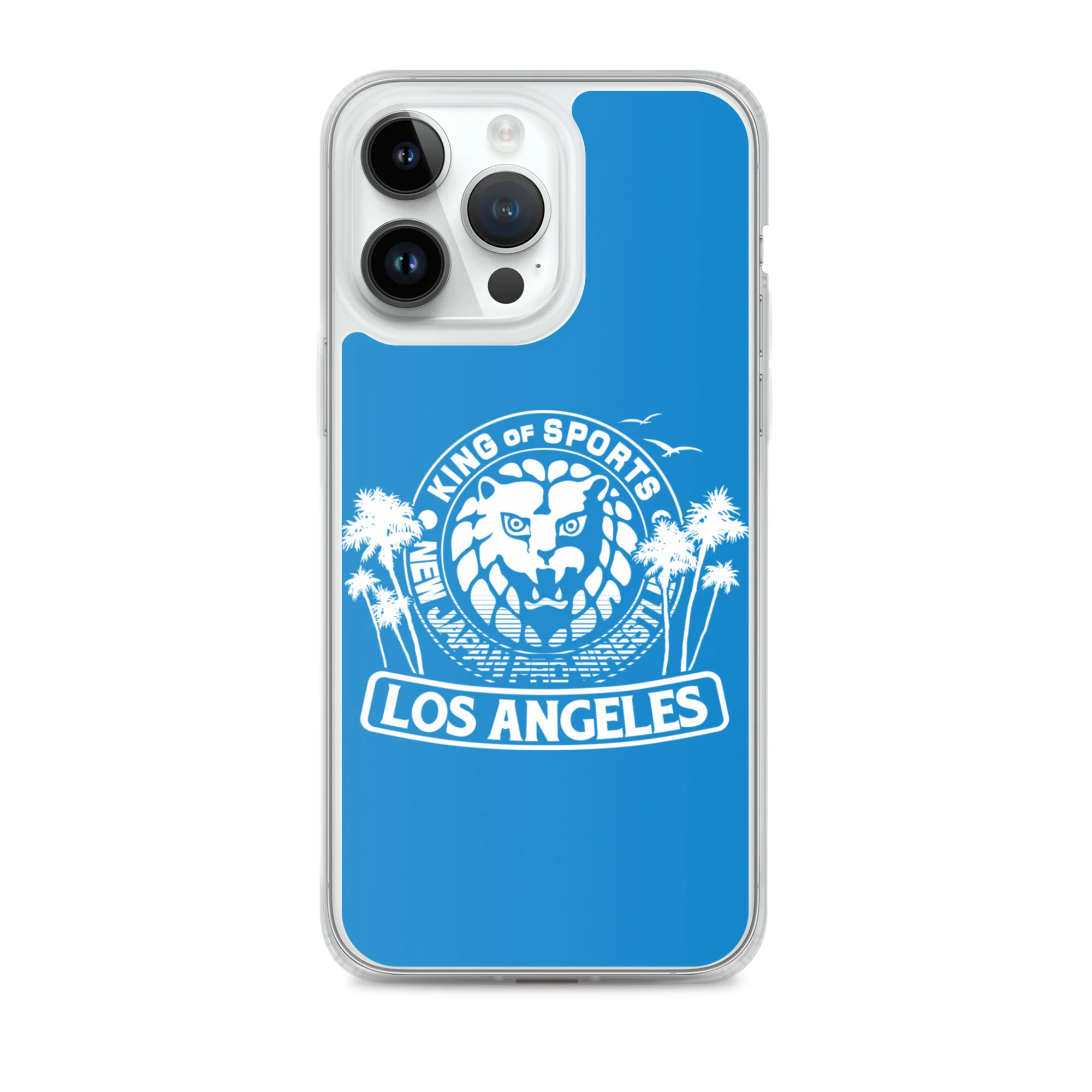 LION MARK LOS ANGELES Clear Case for iPhone® (Light blue) - Image 26