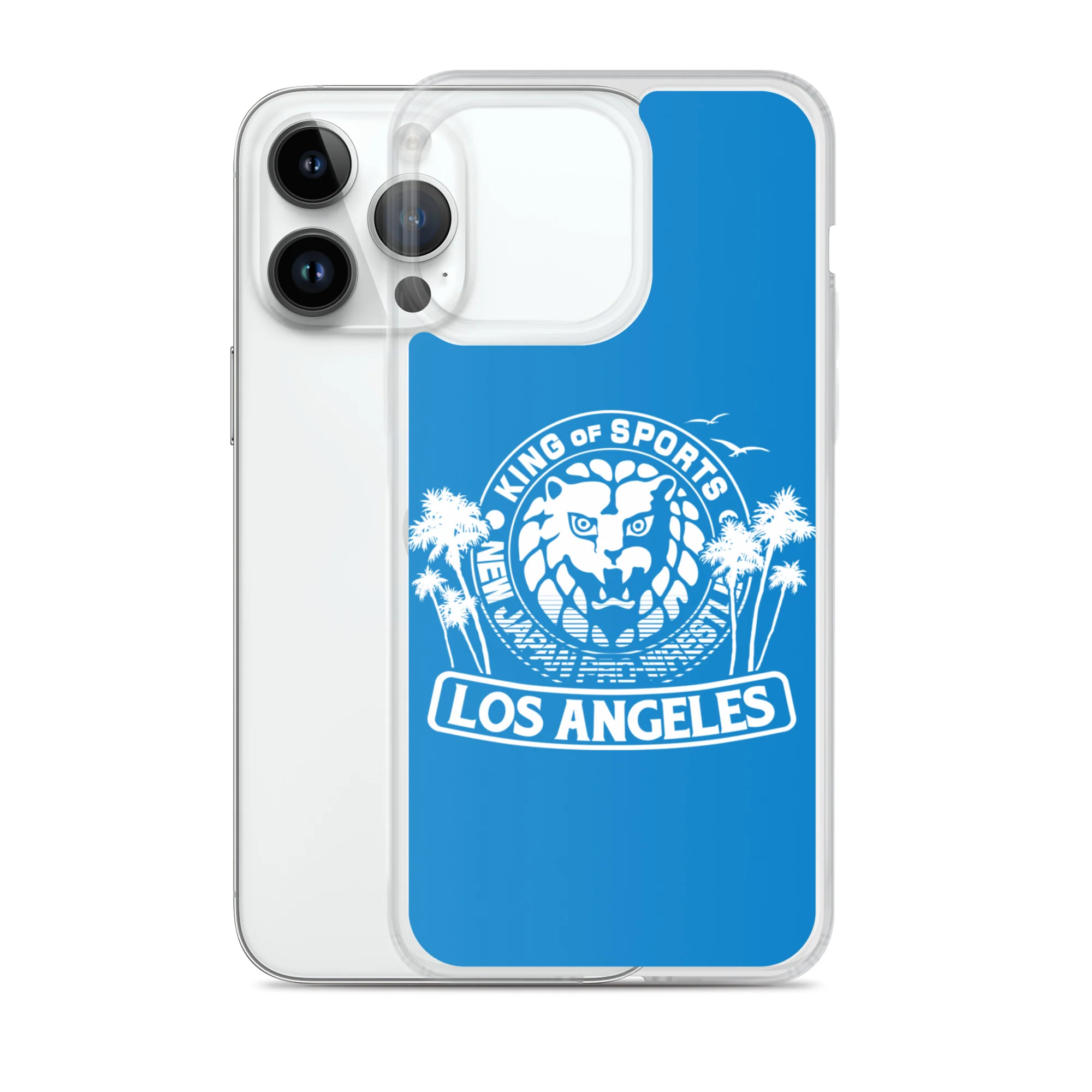 LION MARK LOS ANGELES Clear Case for iPhone® (Light blue) - Image 27