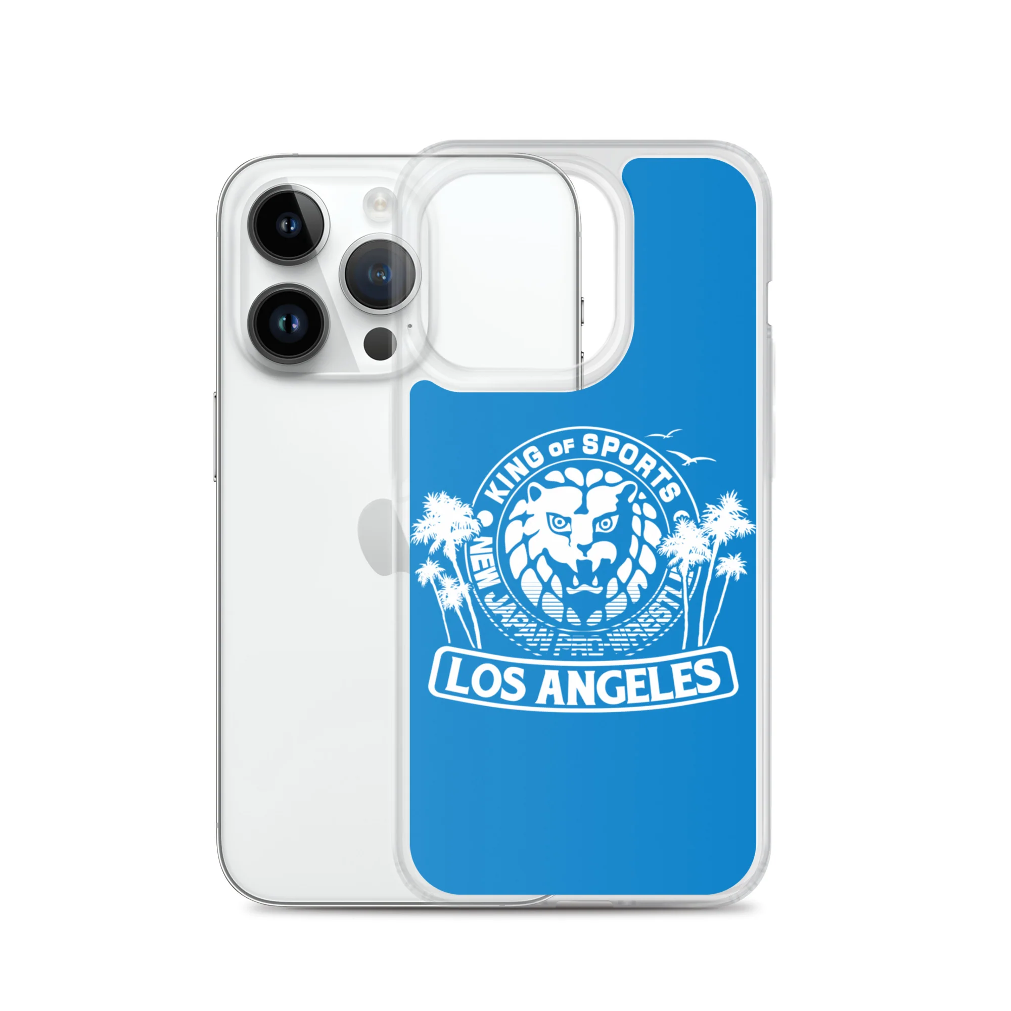 LION MARK LOS ANGELES Clear Case for iPhone® (Light blue) - Image 29