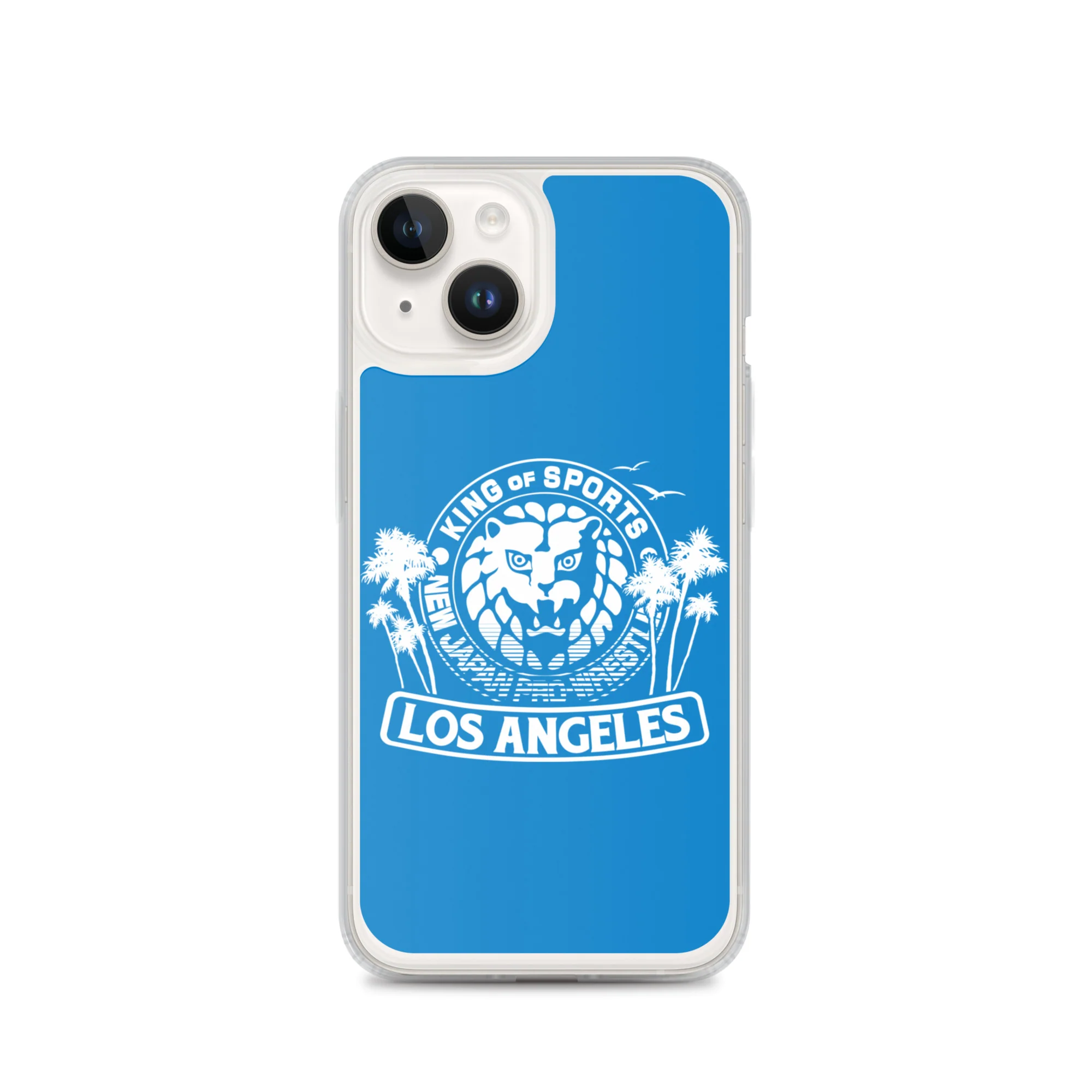 LION MARK LOS ANGELES Clear Case for iPhone® (Light blue) - Image 30