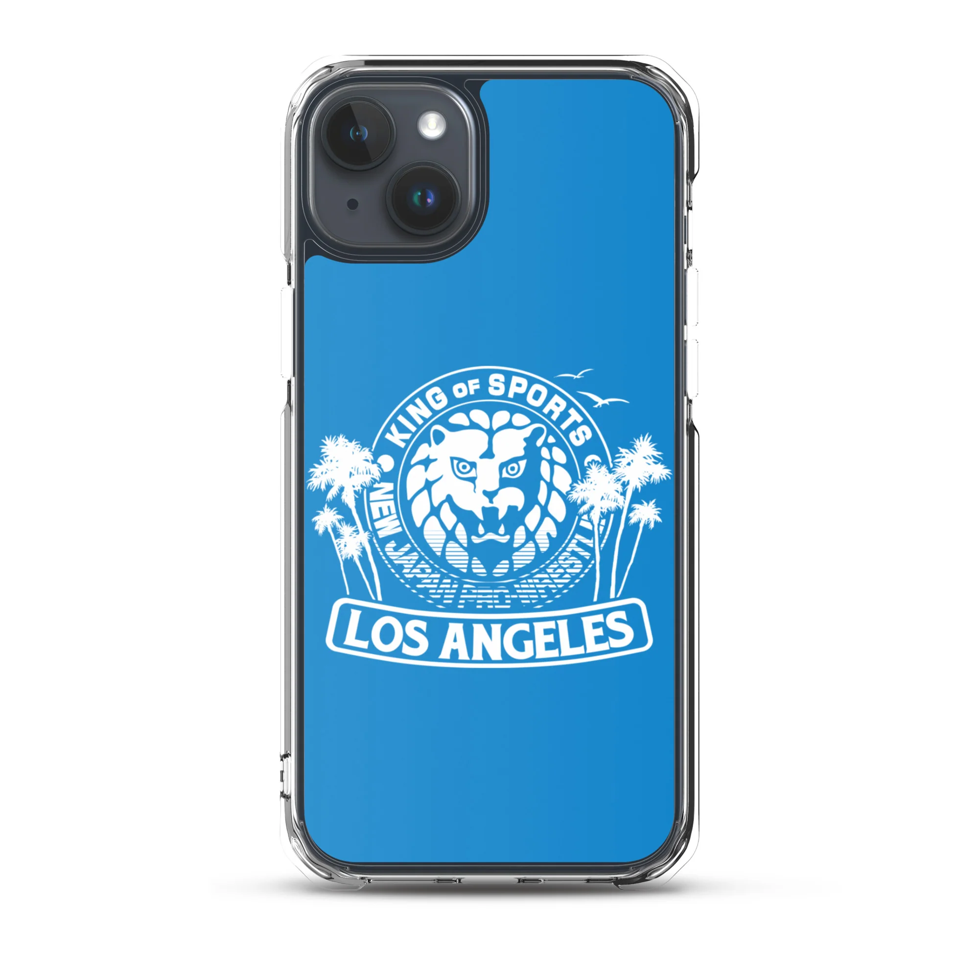 LION MARK LOS ANGELES Clear Case for iPhone® (Light blue) - Image 32