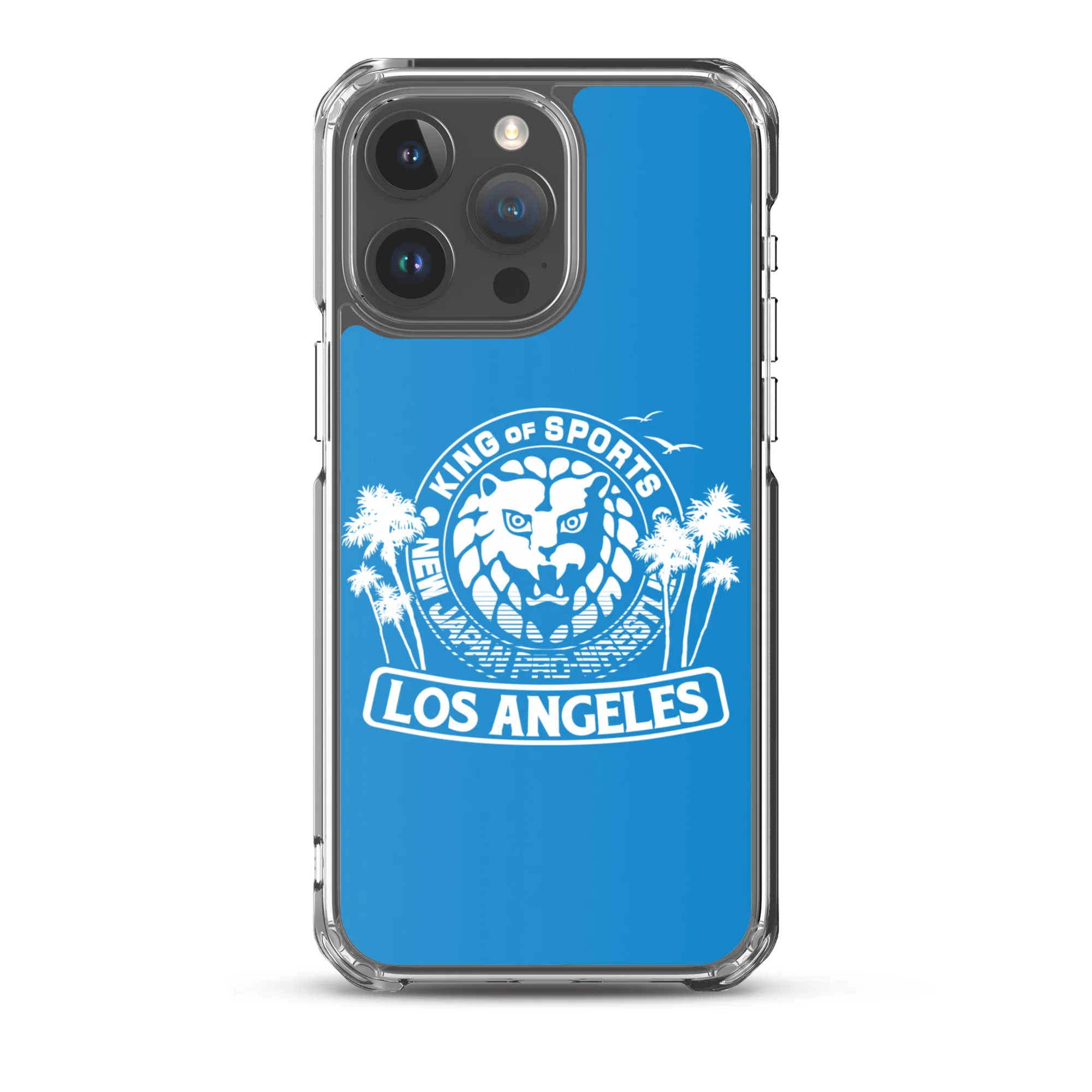 LION MARK LOS ANGELES Clear Case for iPhone® (Light blue) - Image 34