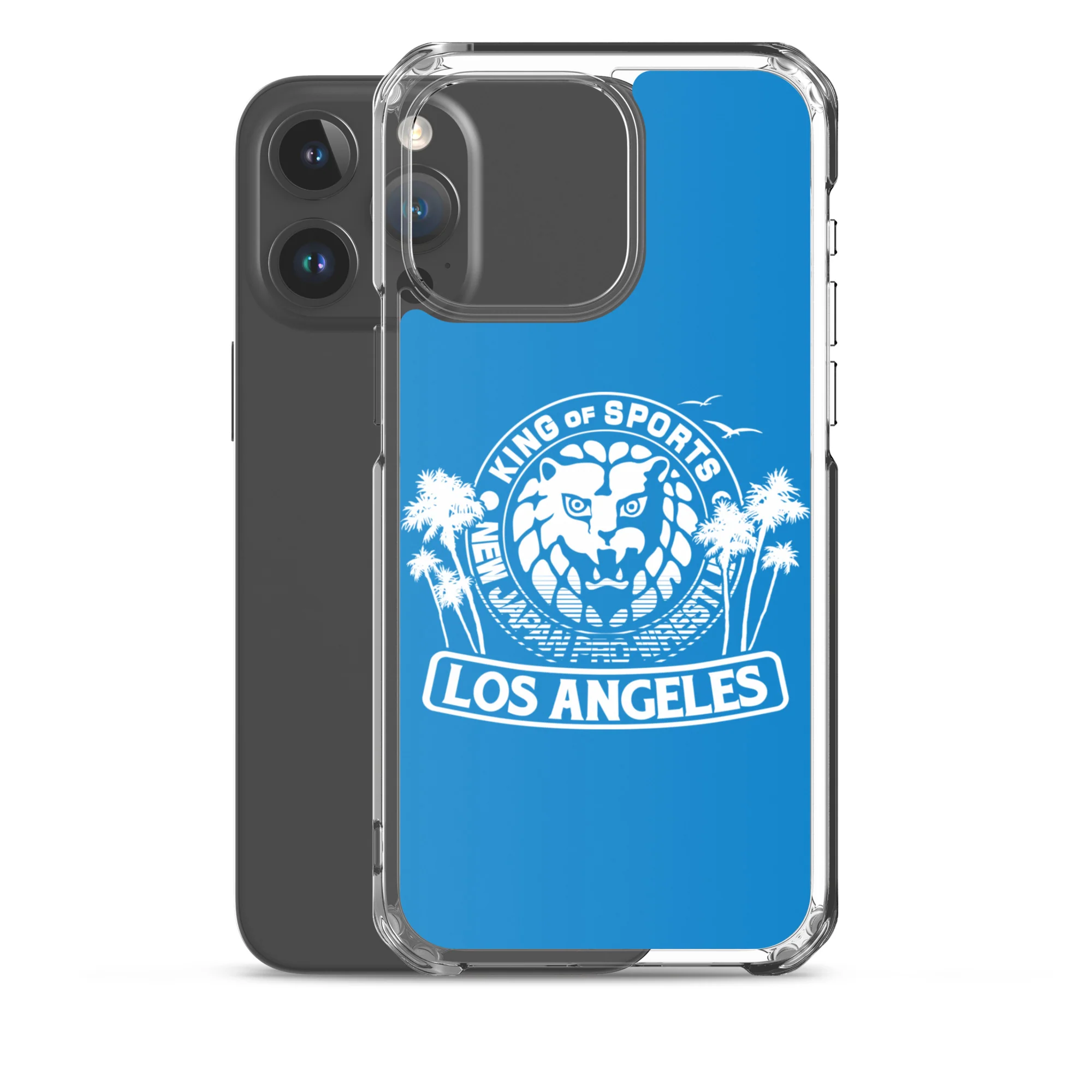LION MARK LOS ANGELES Clear Case for iPhone® (Light blue) - Image 35