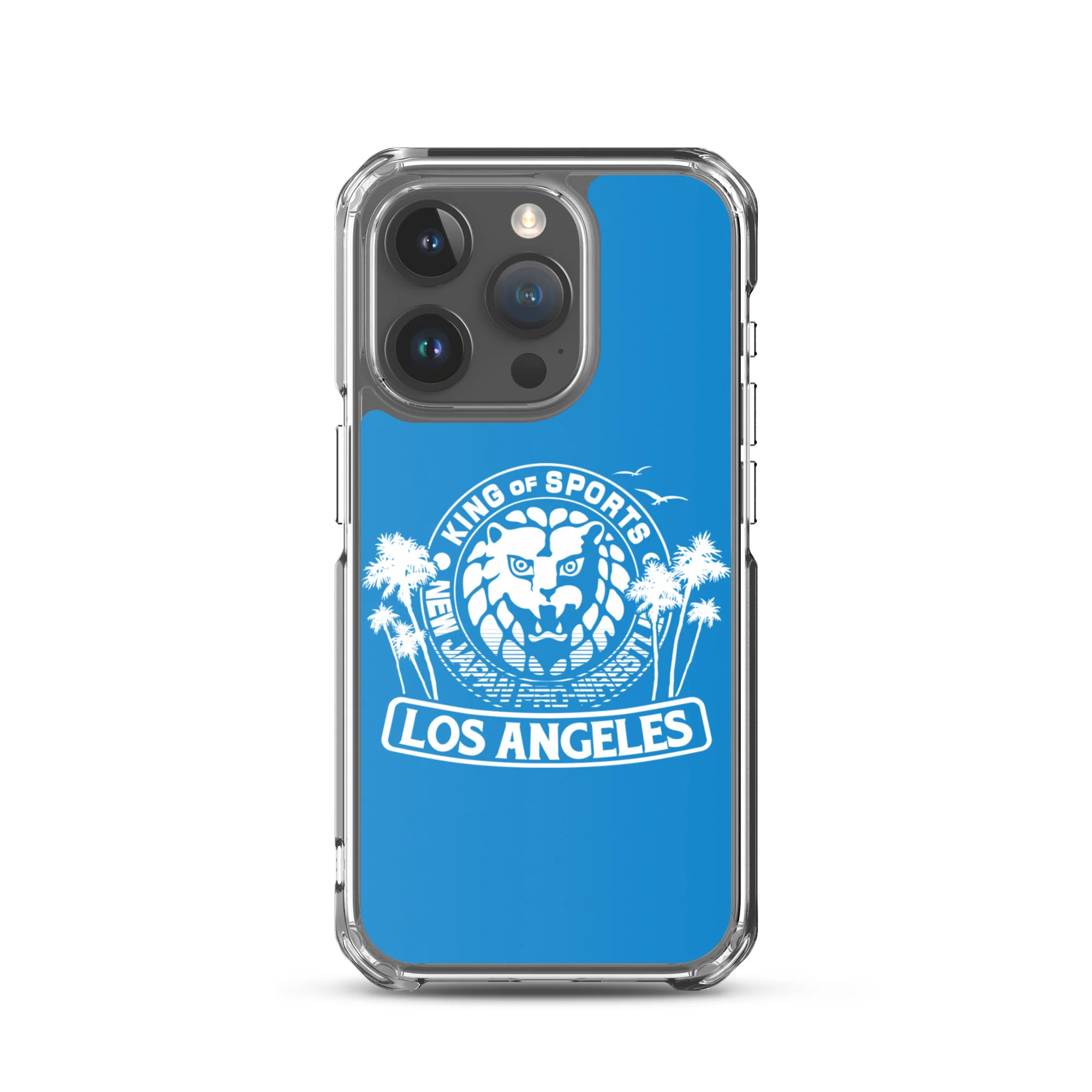 LION MARK LOS ANGELES Clear Case for iPhone® (Light blue) - Image 36