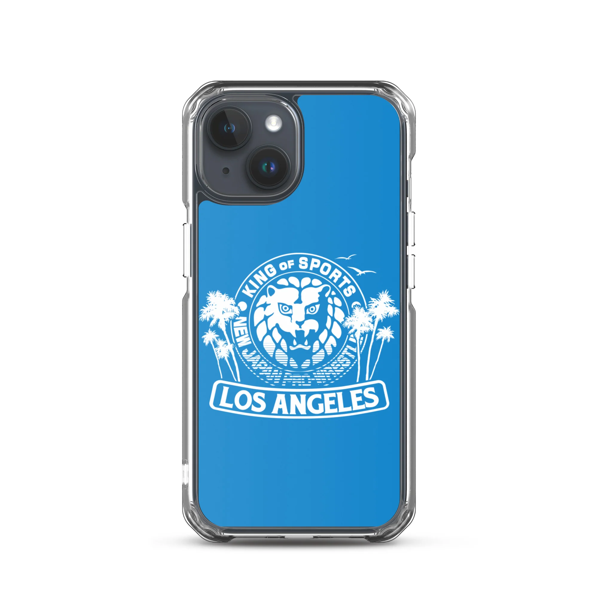LION MARK LOS ANGELES Clear Case for iPhone® (Light blue) - Image 38