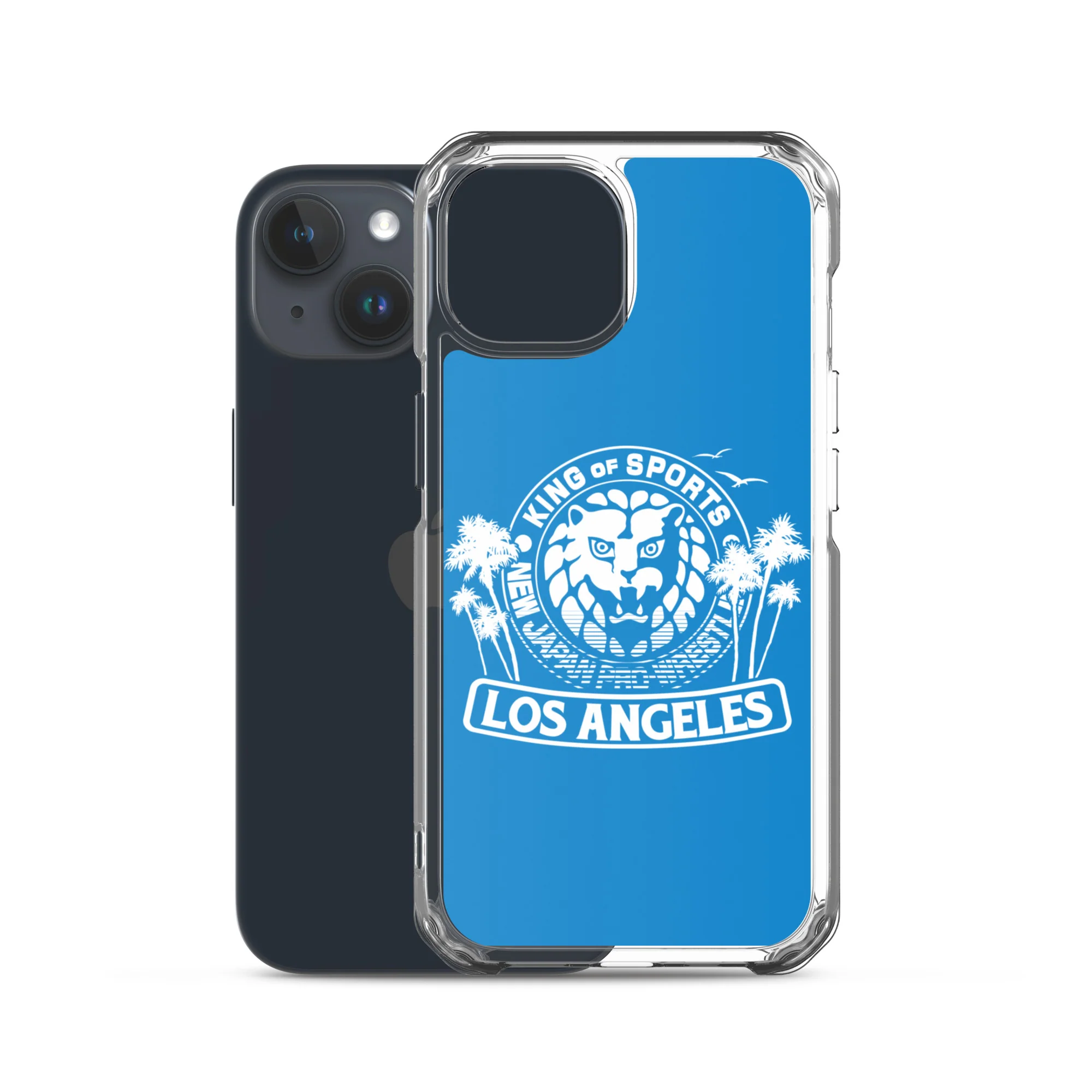 LION MARK LOS ANGELES Clear Case for iPhone® (Light blue) - Image 39